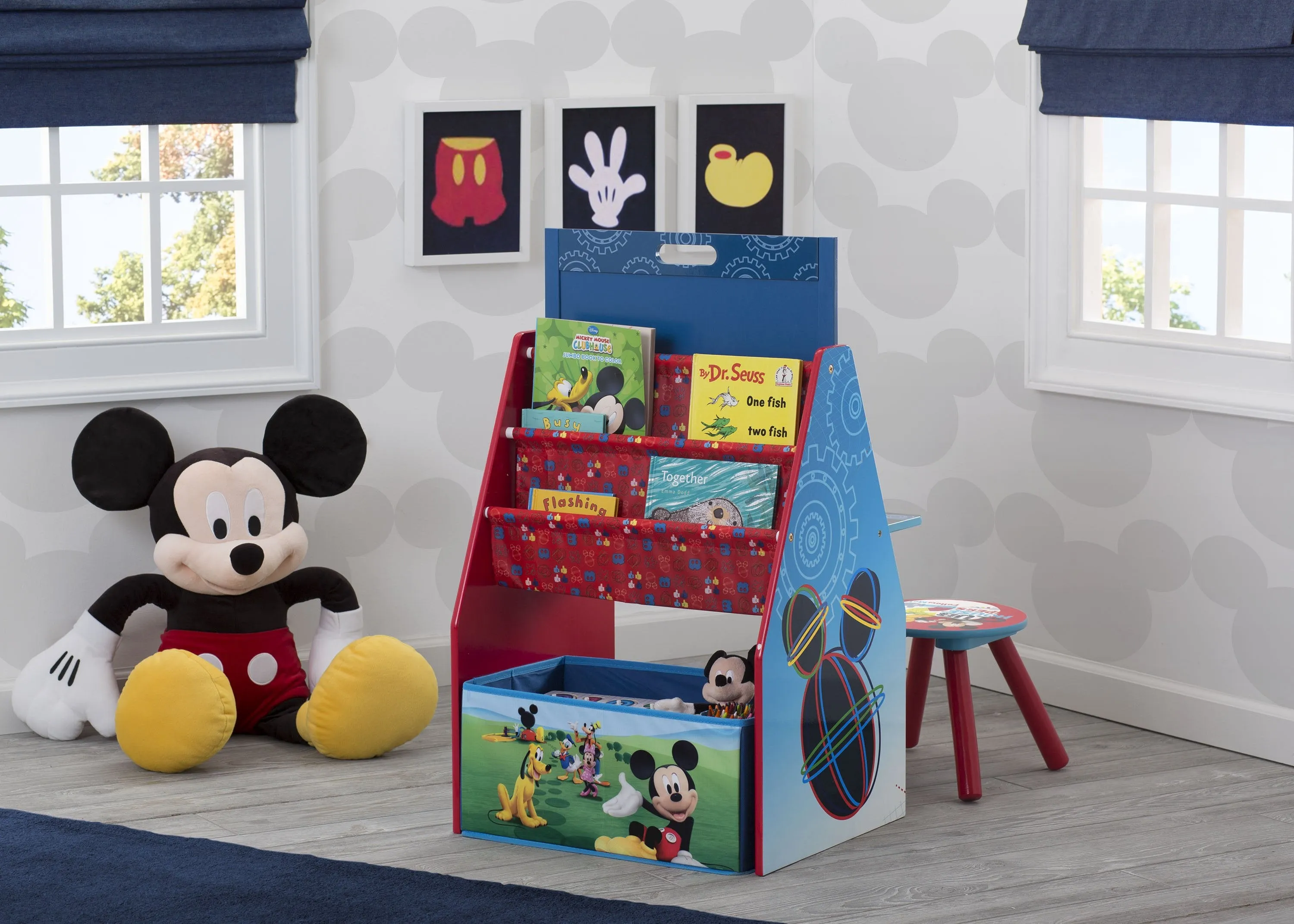 Mickey Mouse Activity Center - Easel Desk with Stool & Toy Organizer