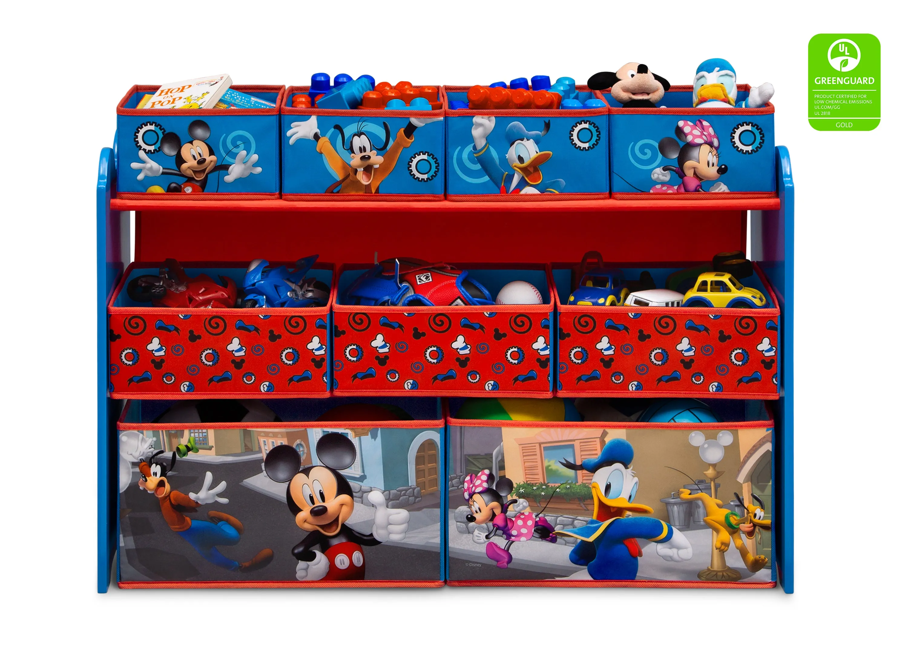 Mickey Mouse Deluxe 9 Bin Design and Store Toy Organizer