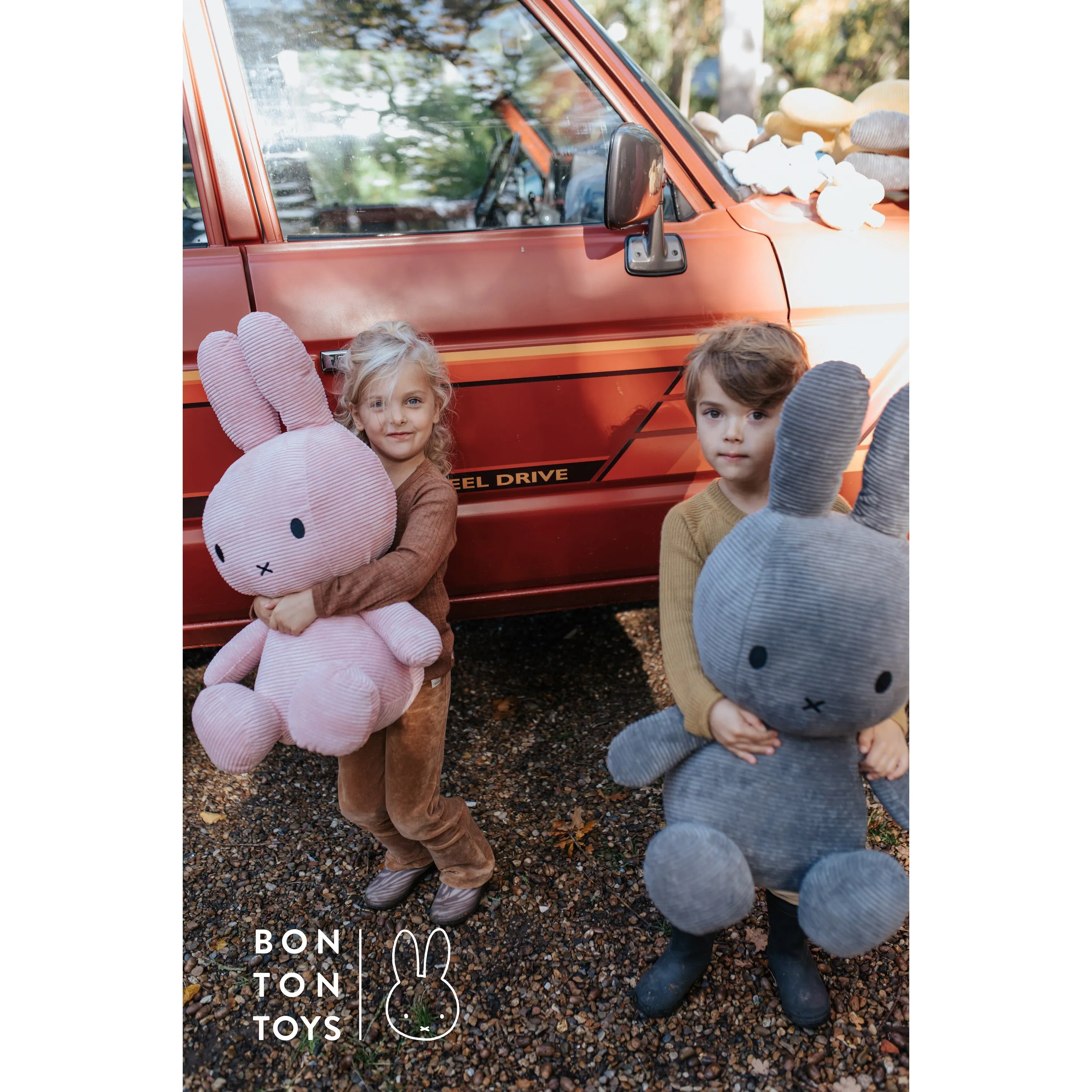 Miffy Sitting Corduroy - Grey