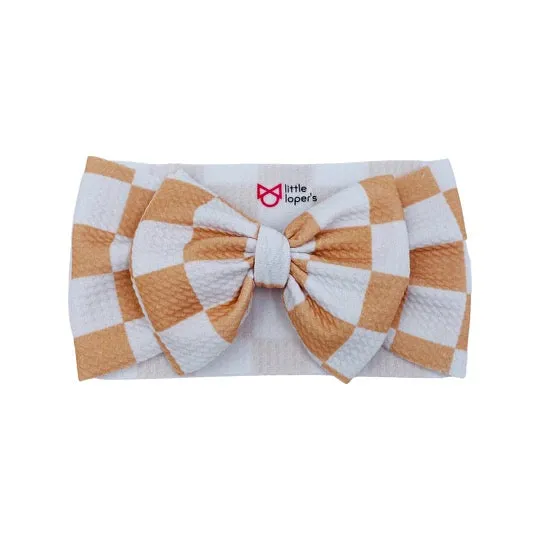 Mocha Checkers Headwrap