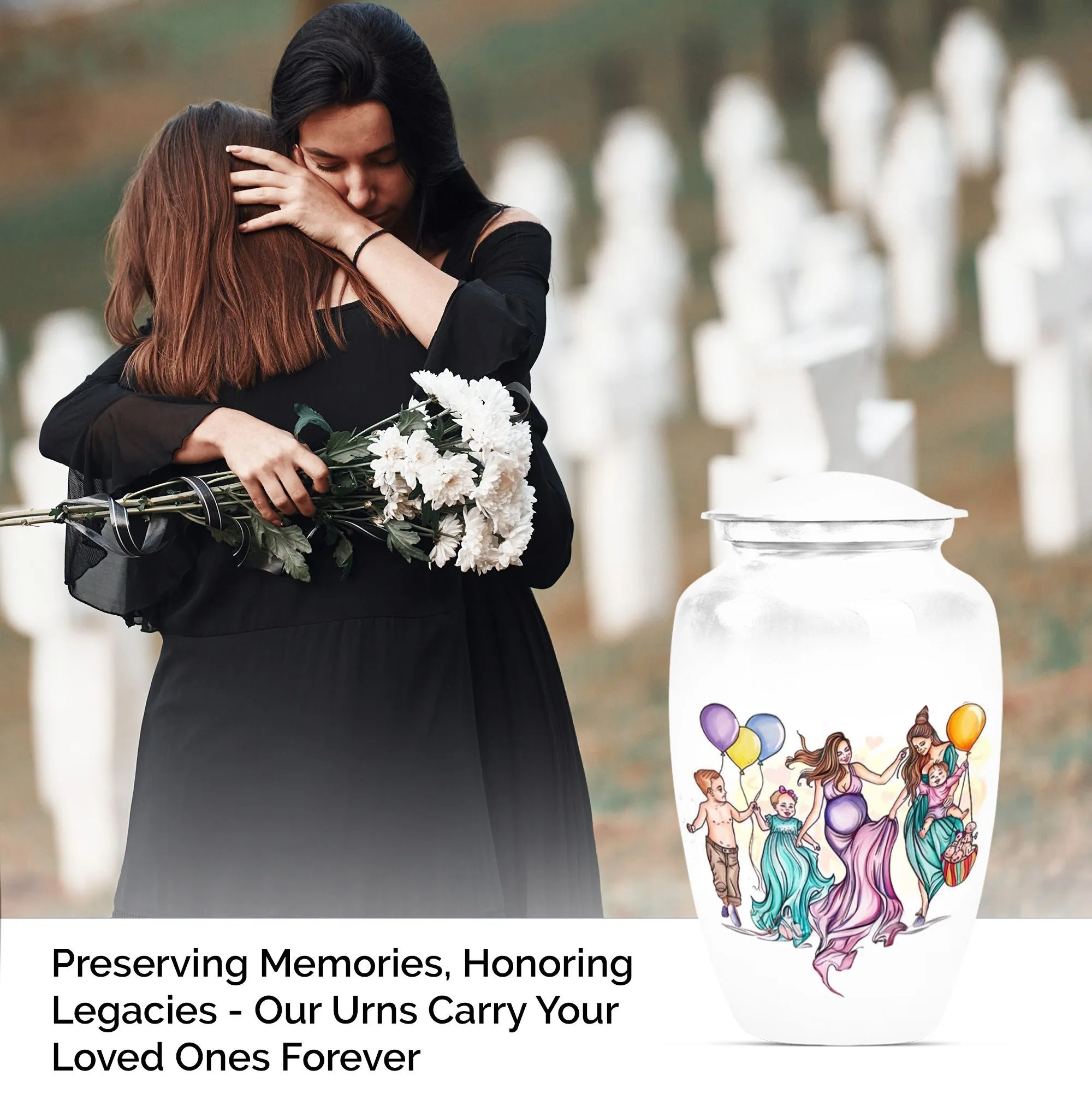 Mother Essence Cremation Tribute: Adult Burial Urn Masterpiece