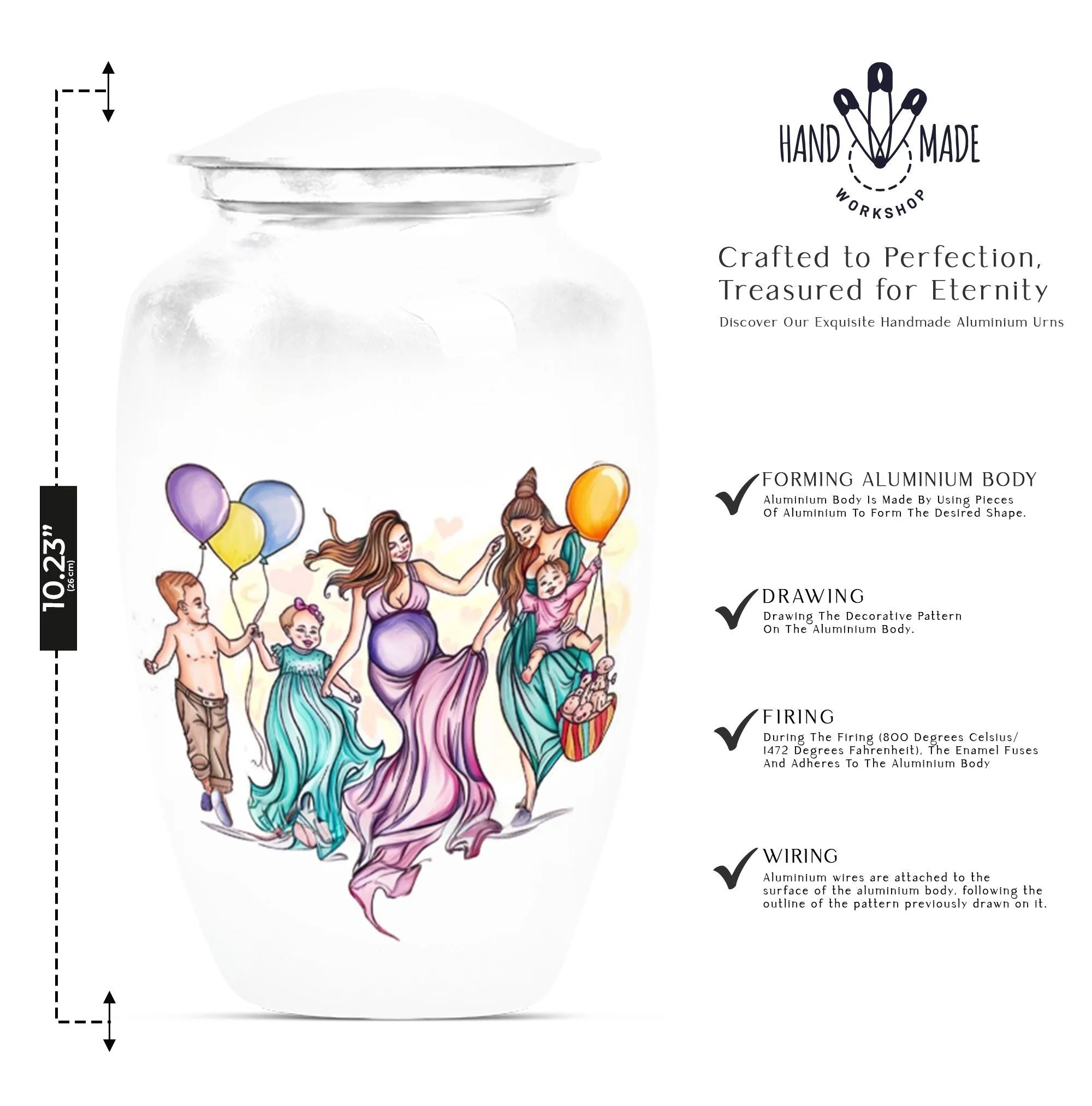 Mother Essence Cremation Tribute: Adult Burial Urn Masterpiece