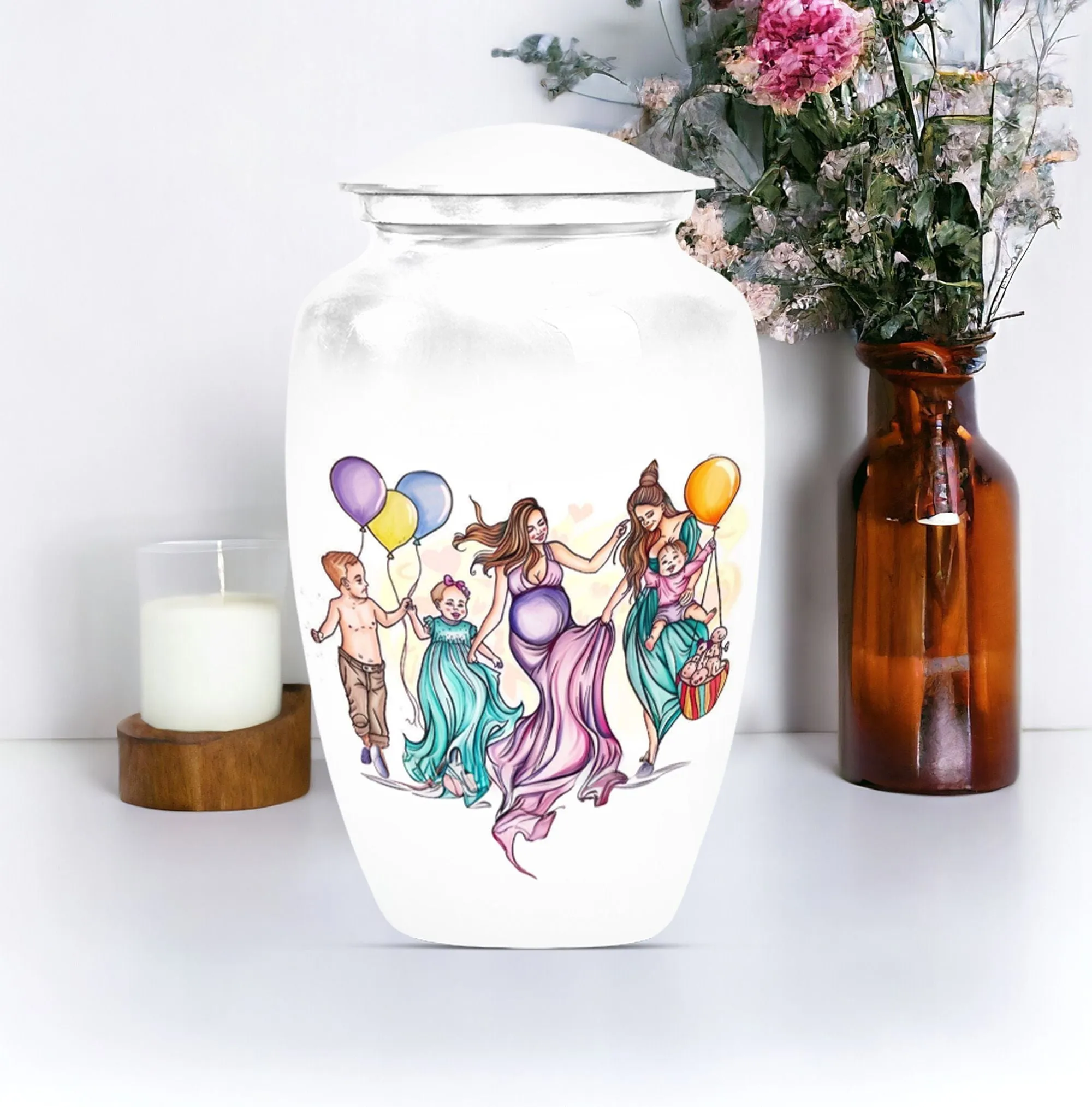 Mother Essence Cremation Tribute: Adult Burial Urn Masterpiece