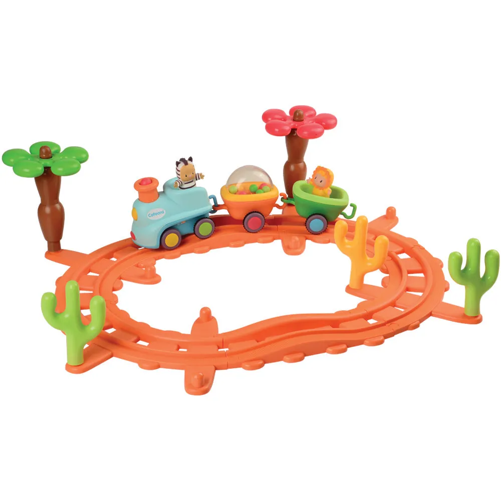 Musical Train Toy with Interchangeable Characters, Tunes, and Speeds | Track or Free-Wheel Play
