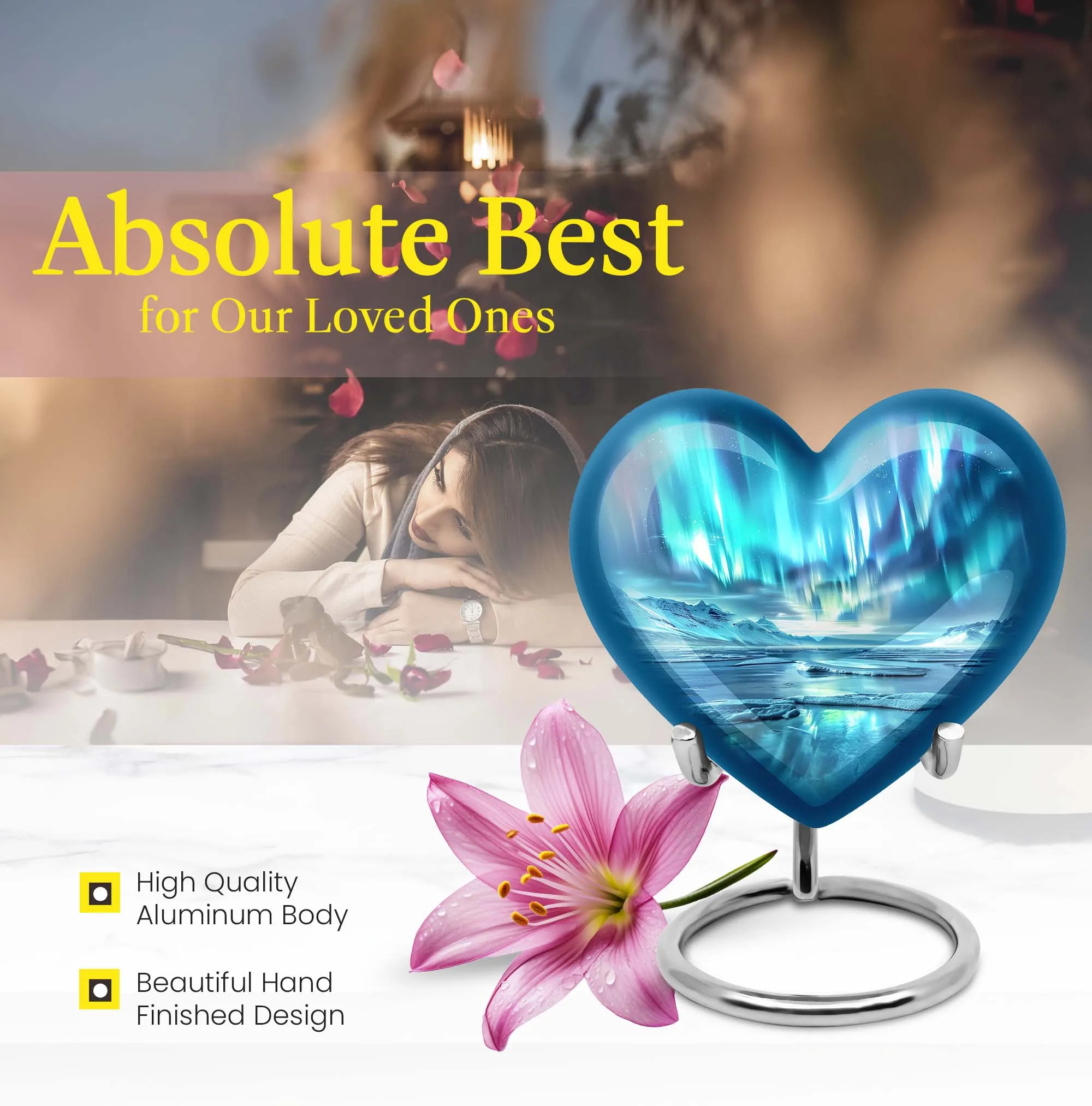 Northern Lights Urn, The Ultimate Tribute, Memorial Urn
