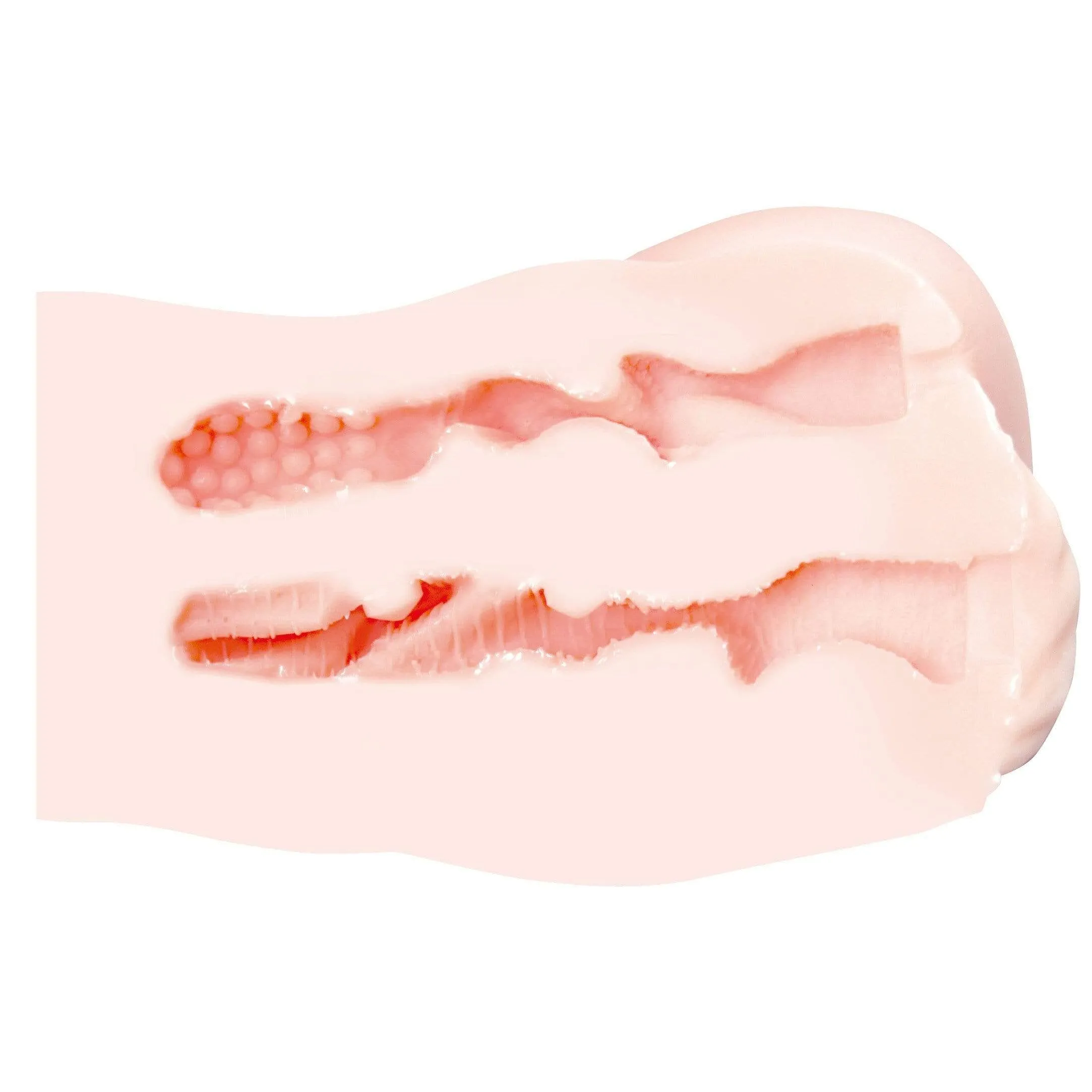ONDO! - MIC Double Vagina Ass Dual Hole Masturbator (Beige)
