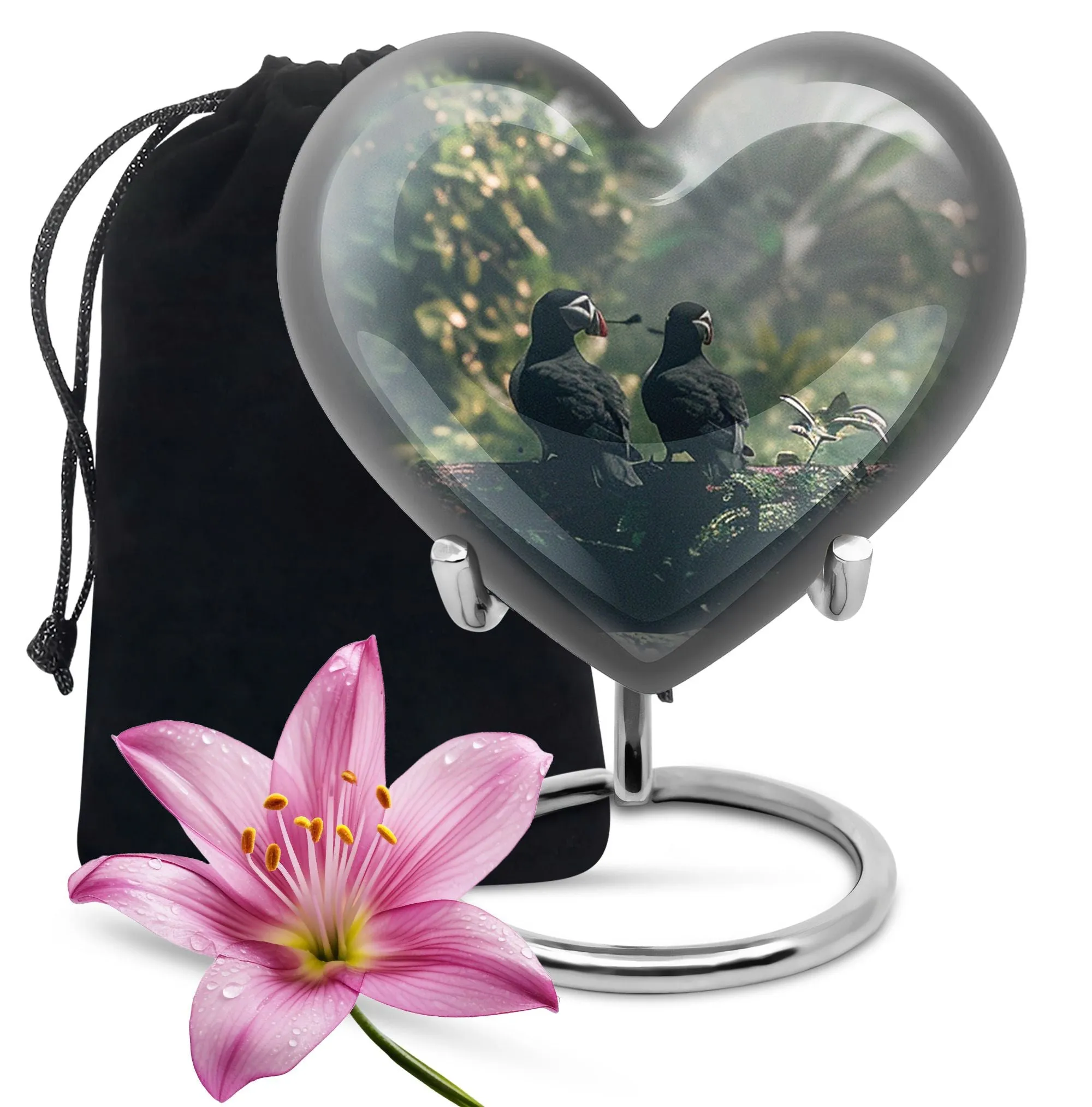 Parrot Memorial Forever Cremation Urn Human Women Ashes