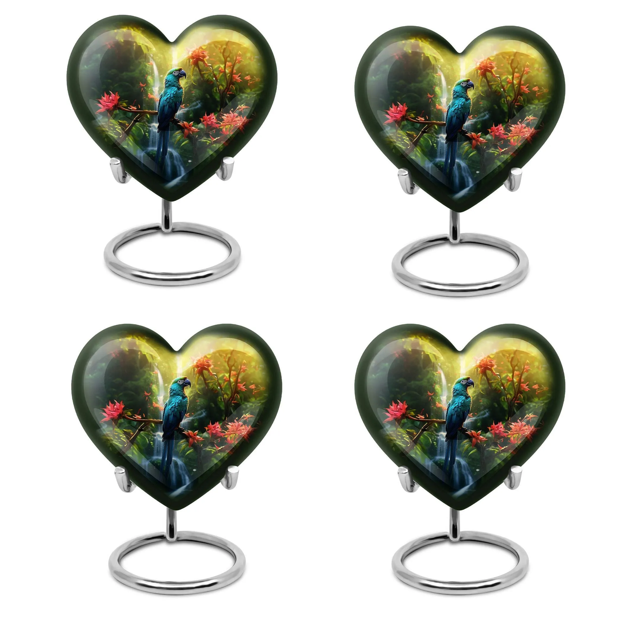 Parrot Memorial Forever Cremation Urn Human Women Ashes