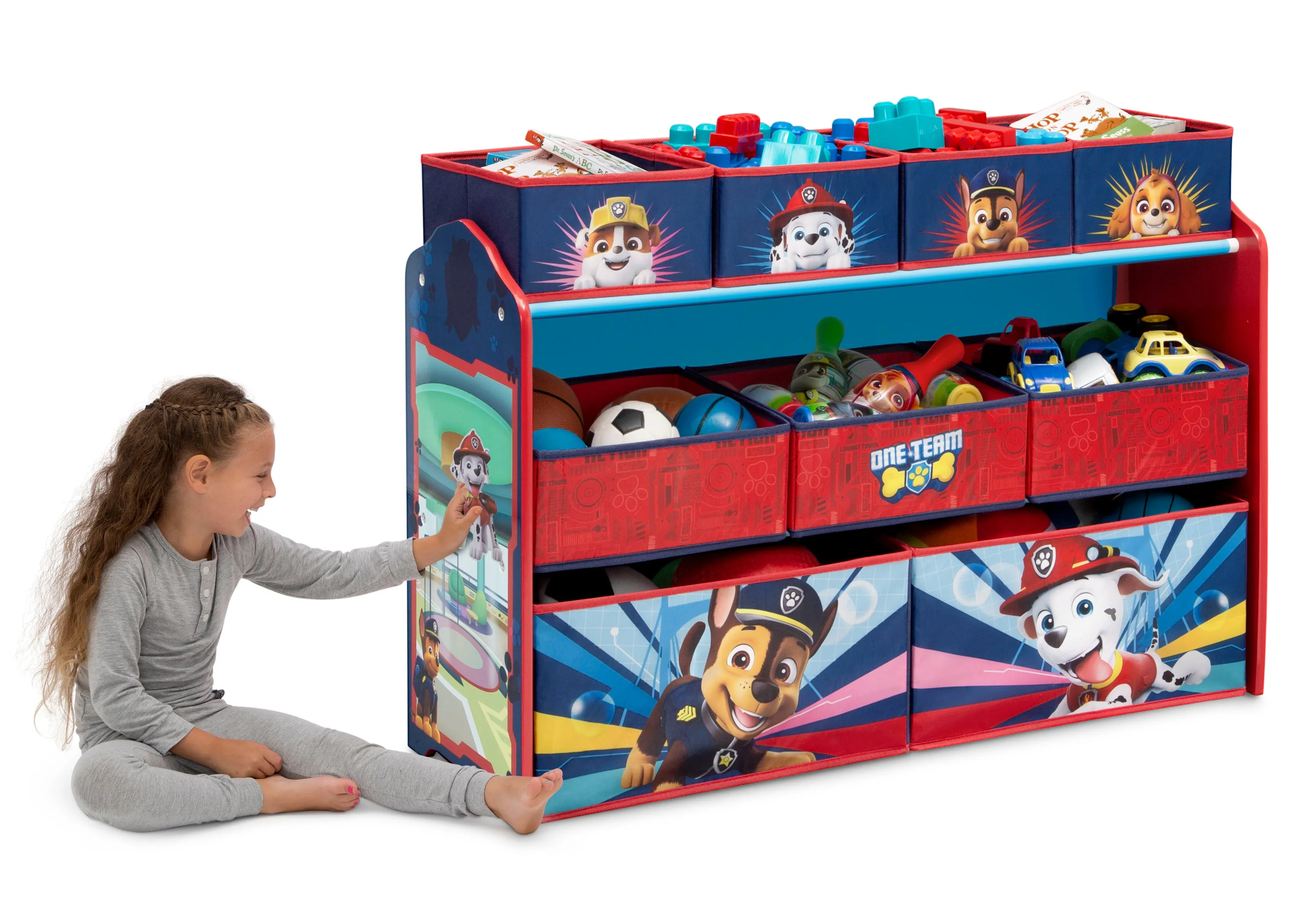PAW Patrol Deluxe 9 Bin Design and Store Toy Organizer