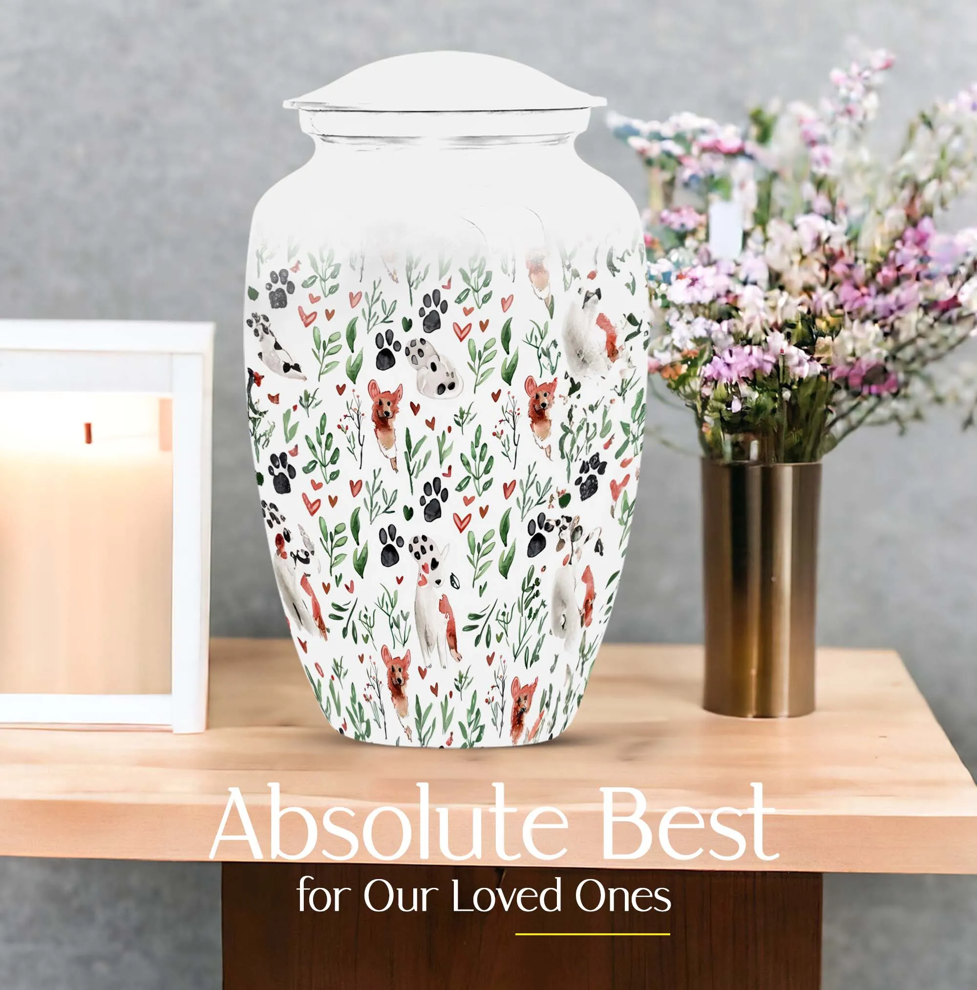PAWS Urn Elegance - Grand Memorial Burial Urn for Beloved