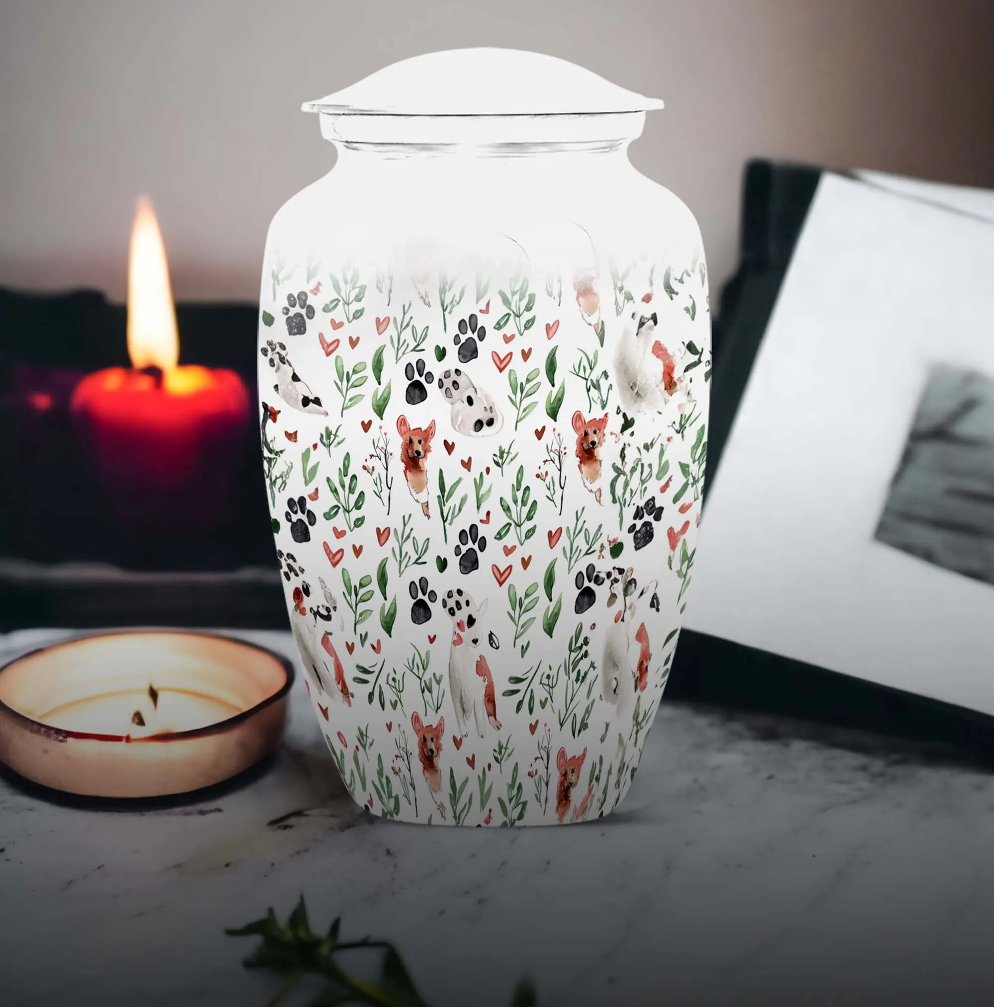 PAWS Urn Elegance - Grand Memorial Burial Urn for Beloved