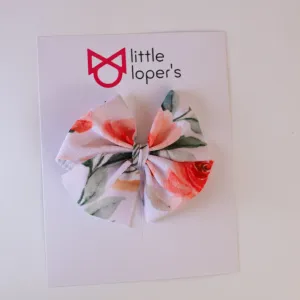 Peachy Floral Butterfly and Dainty