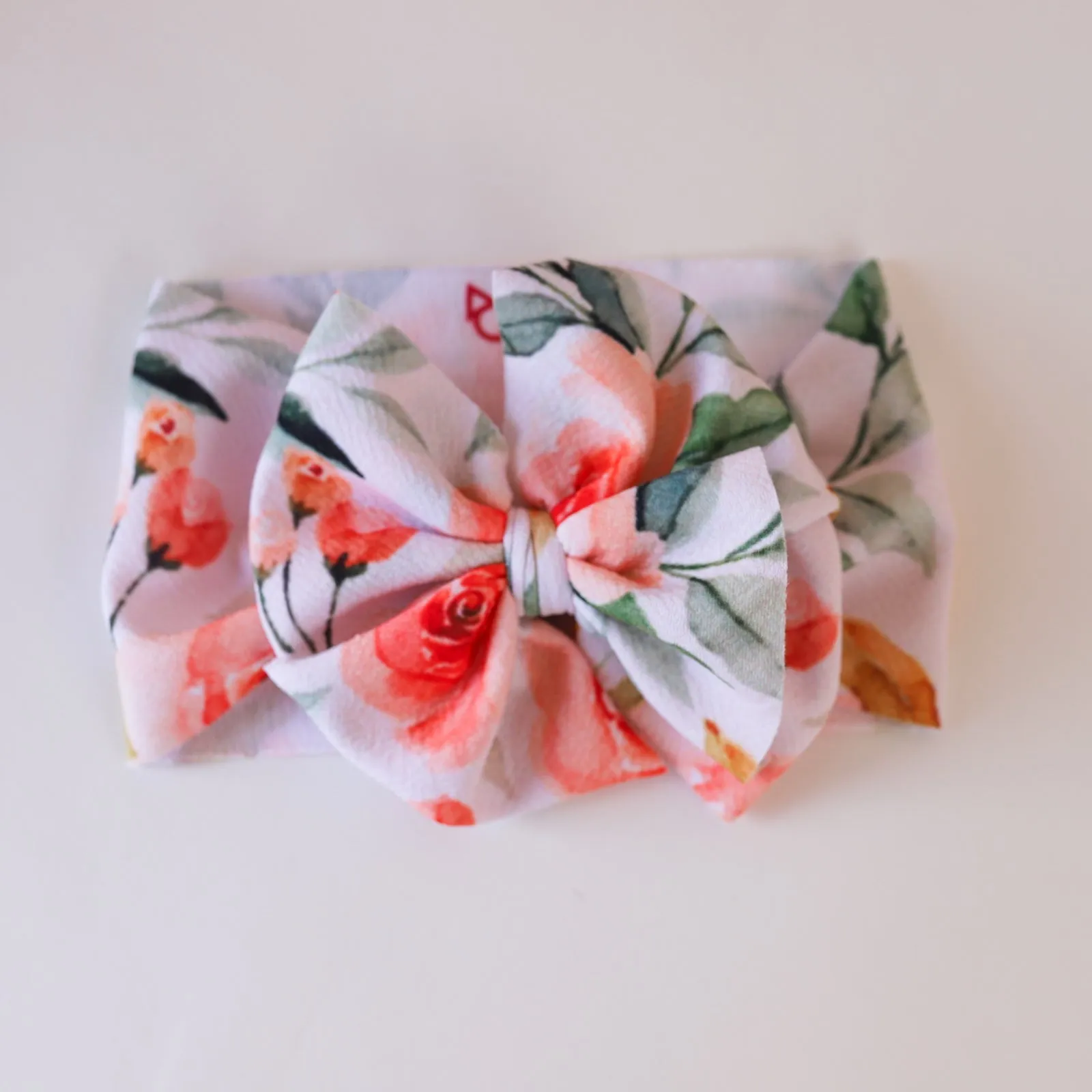 Peachy Floral Headwrap