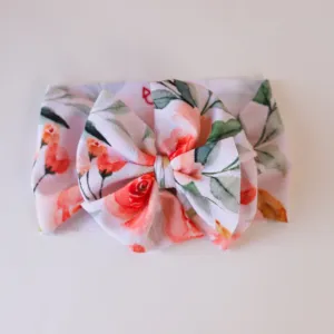 Peachy Floral Headwrap