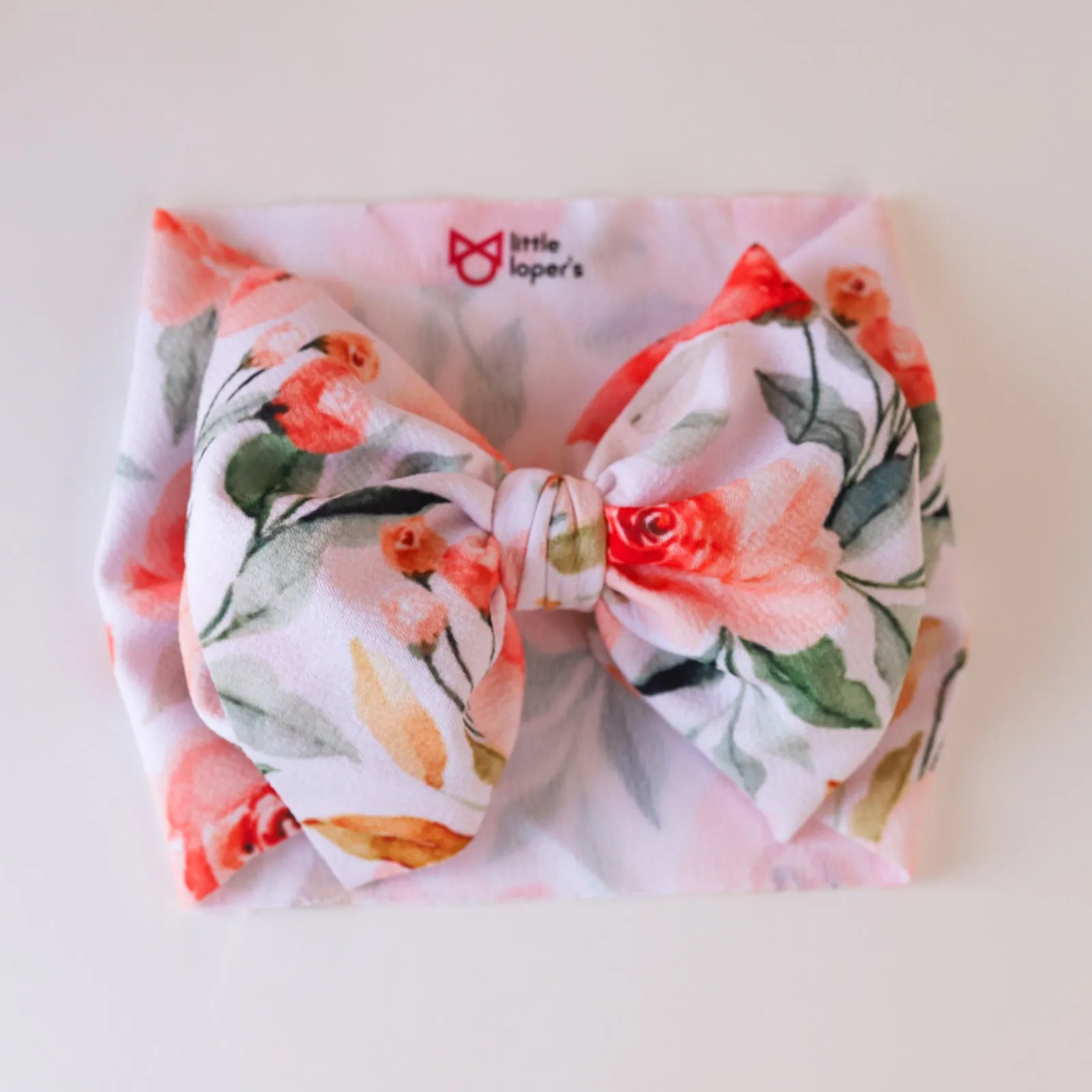 Peachy Floral Headwrap