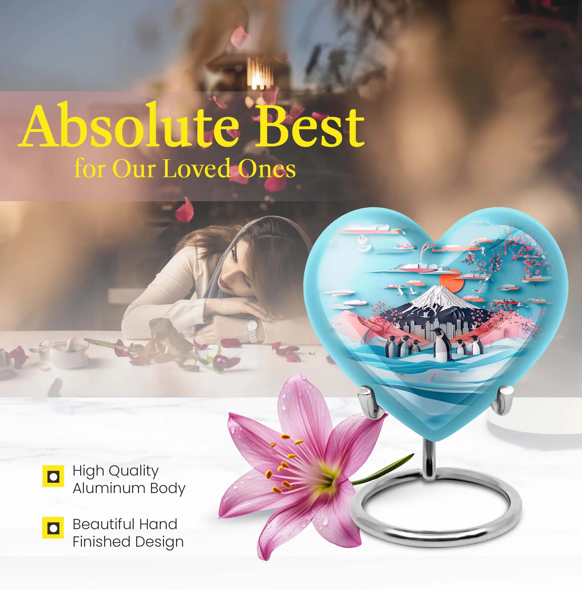 Penguin Urn: Honoring Memories with Eternal Love