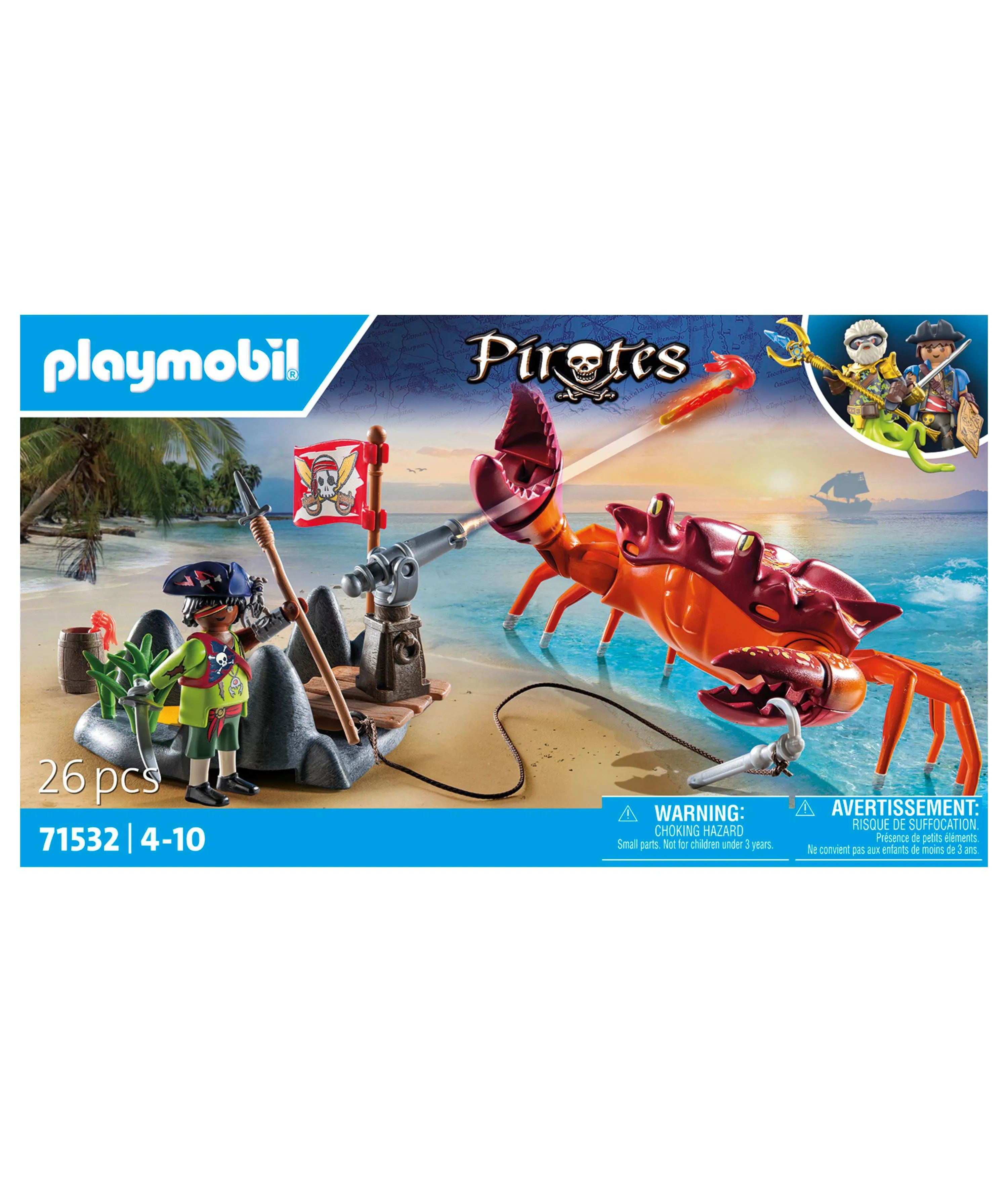 PLAYMOBIL Pirates Battle Against the Giant Crab Playset