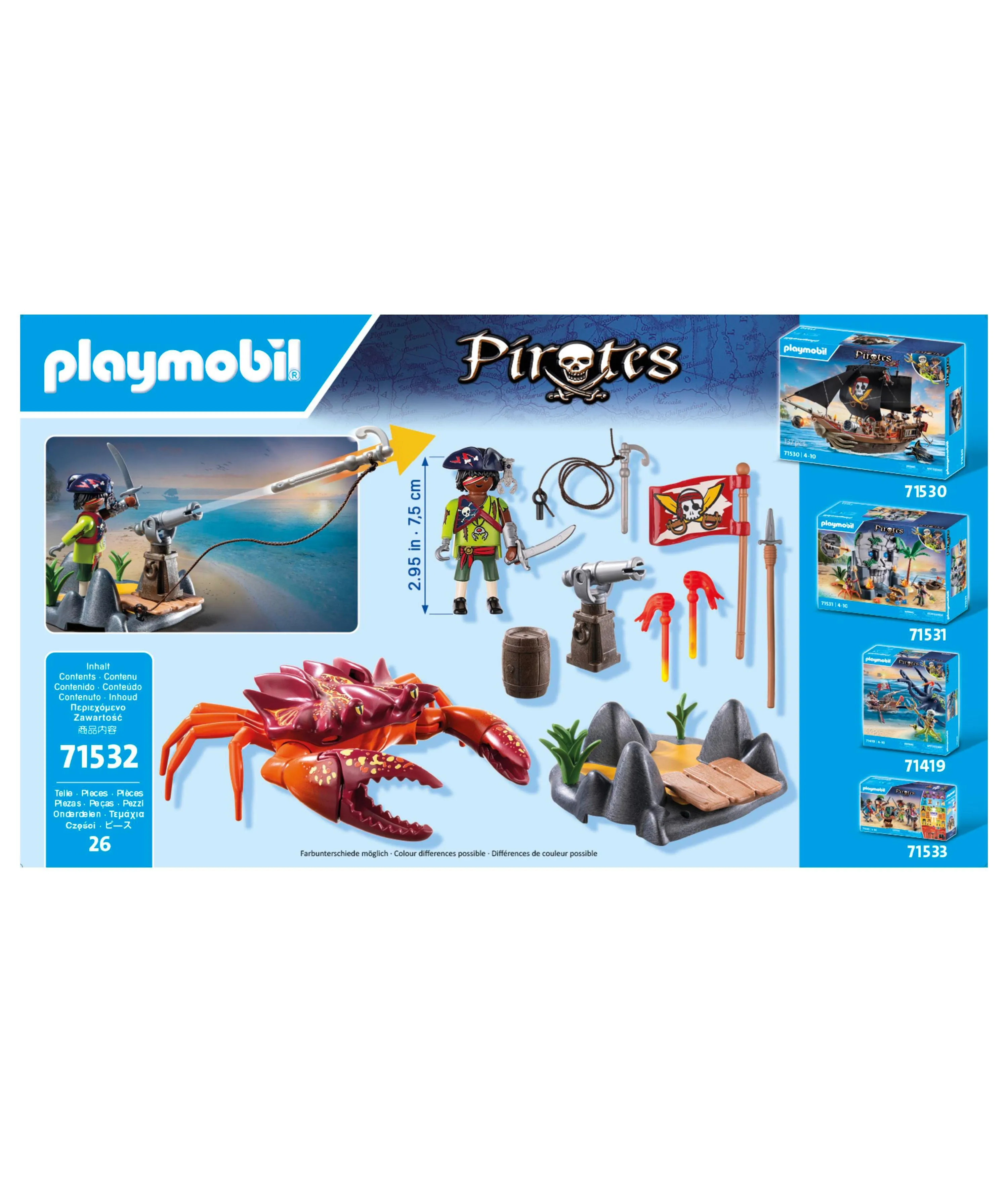 PLAYMOBIL Pirates Battle Against the Giant Crab Playset