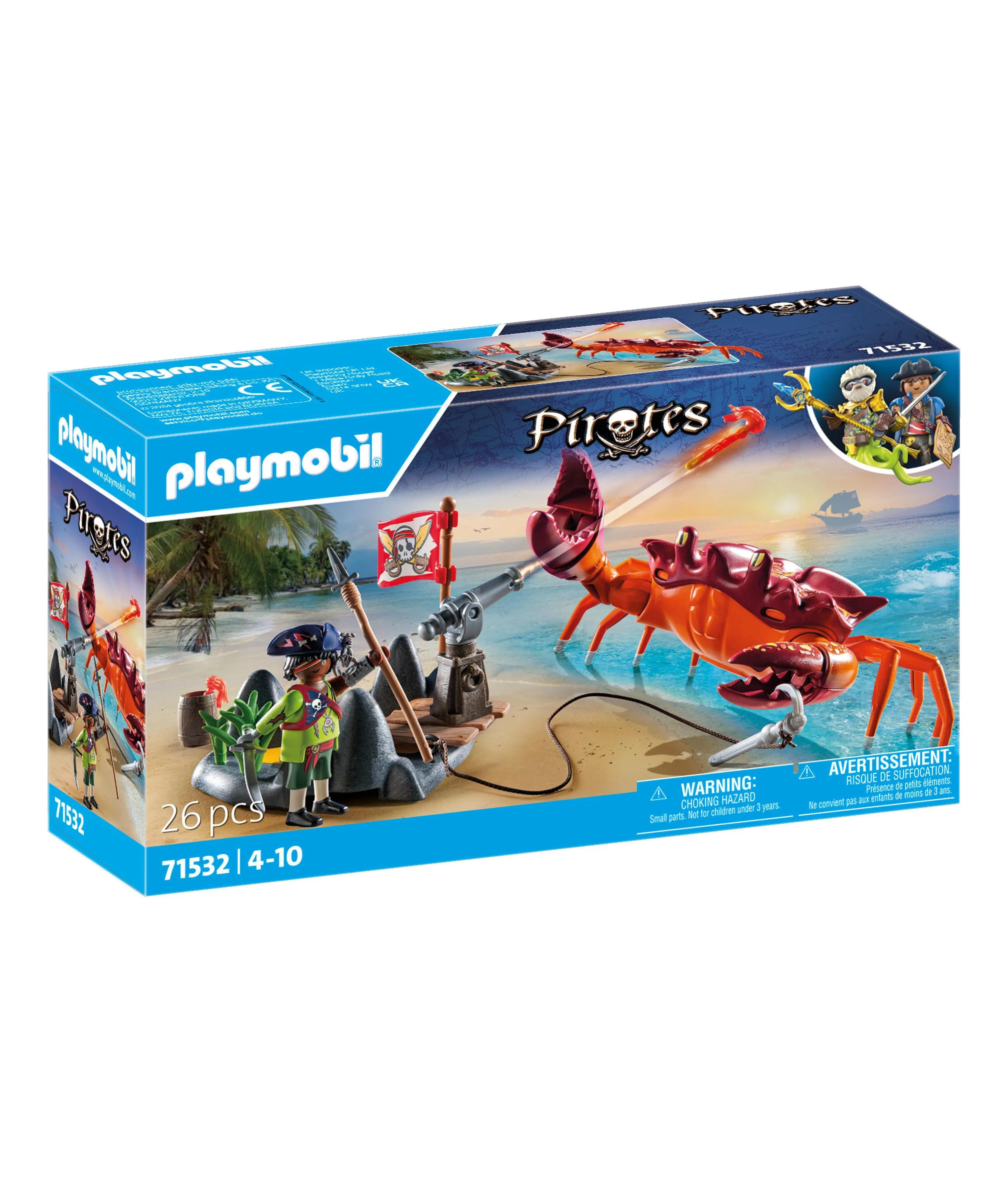 PLAYMOBIL Pirates Battle Against the Giant Crab Playset