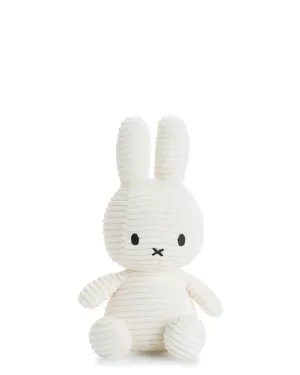 Plush MIFFY Sitting Corduroy 9" Off White