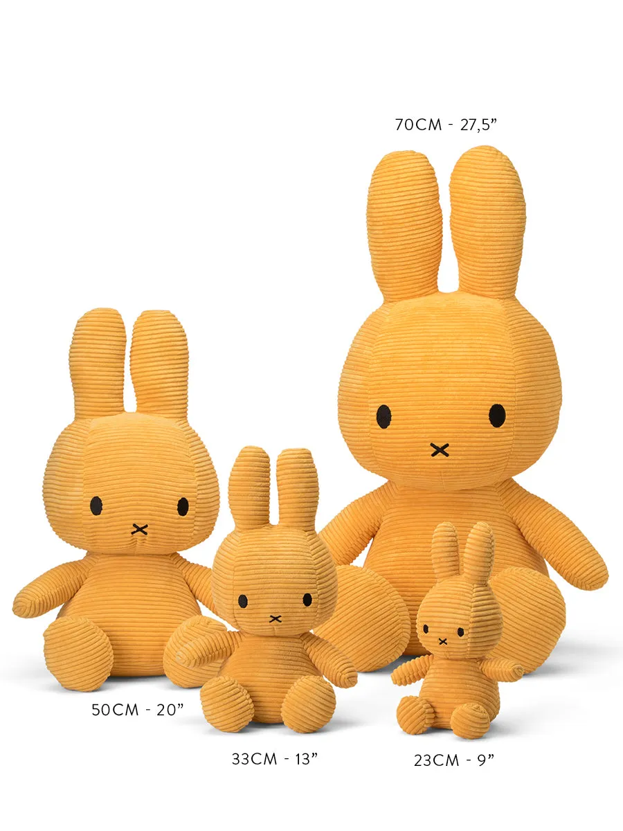 Plush MIFFY Sitting Corduroy 9" Off White