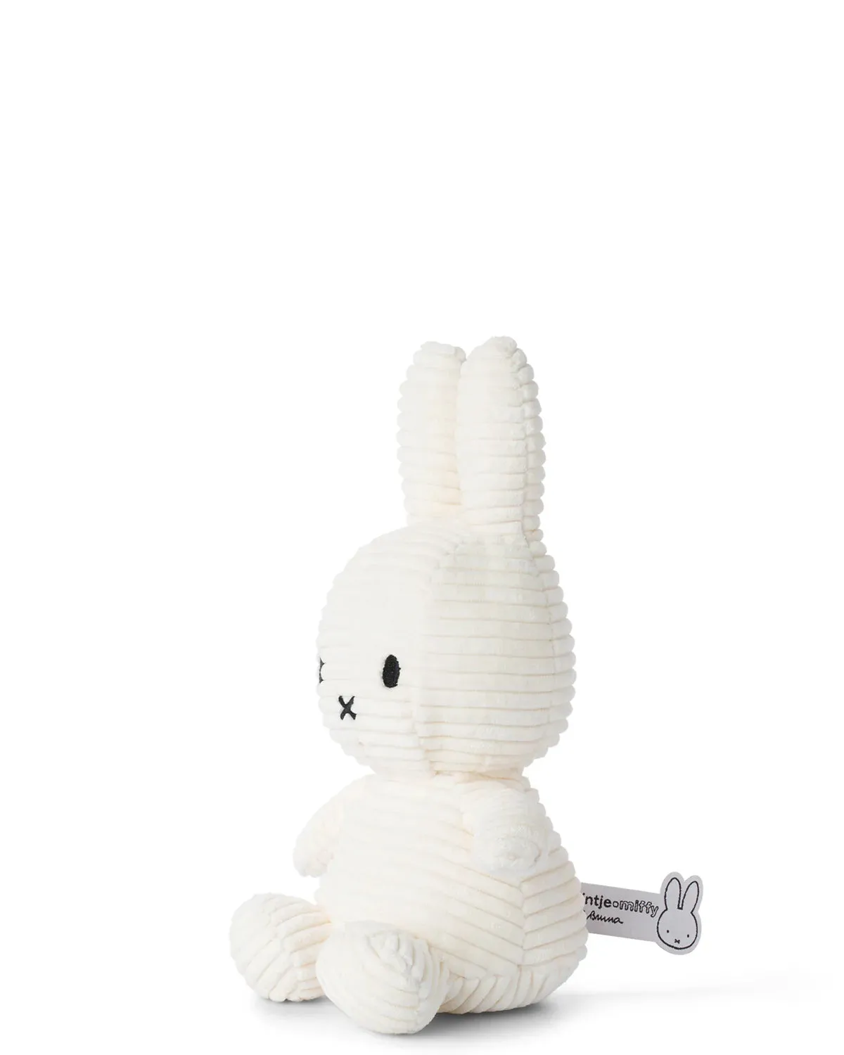 Plush MIFFY Sitting Corduroy 9" Off White