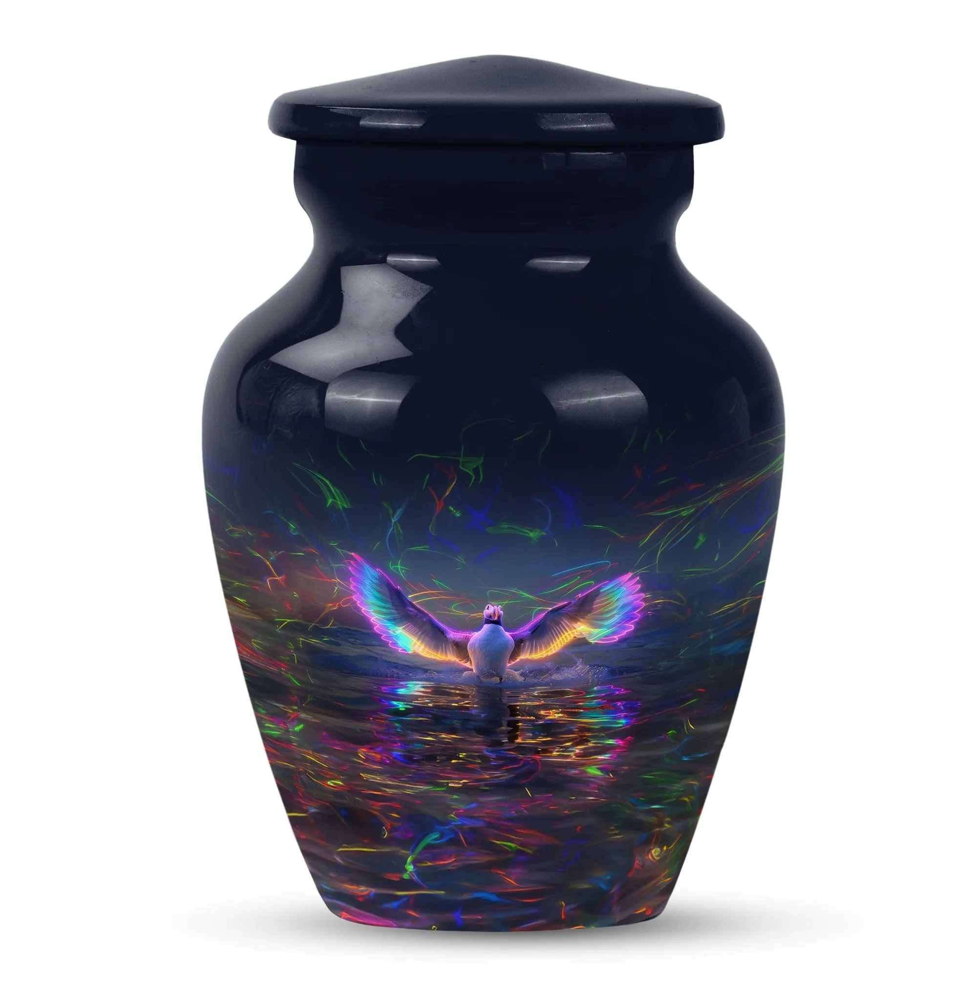 Puffin Bird Memorial Sanctuary - Urn for Lasting Ashes Tribute