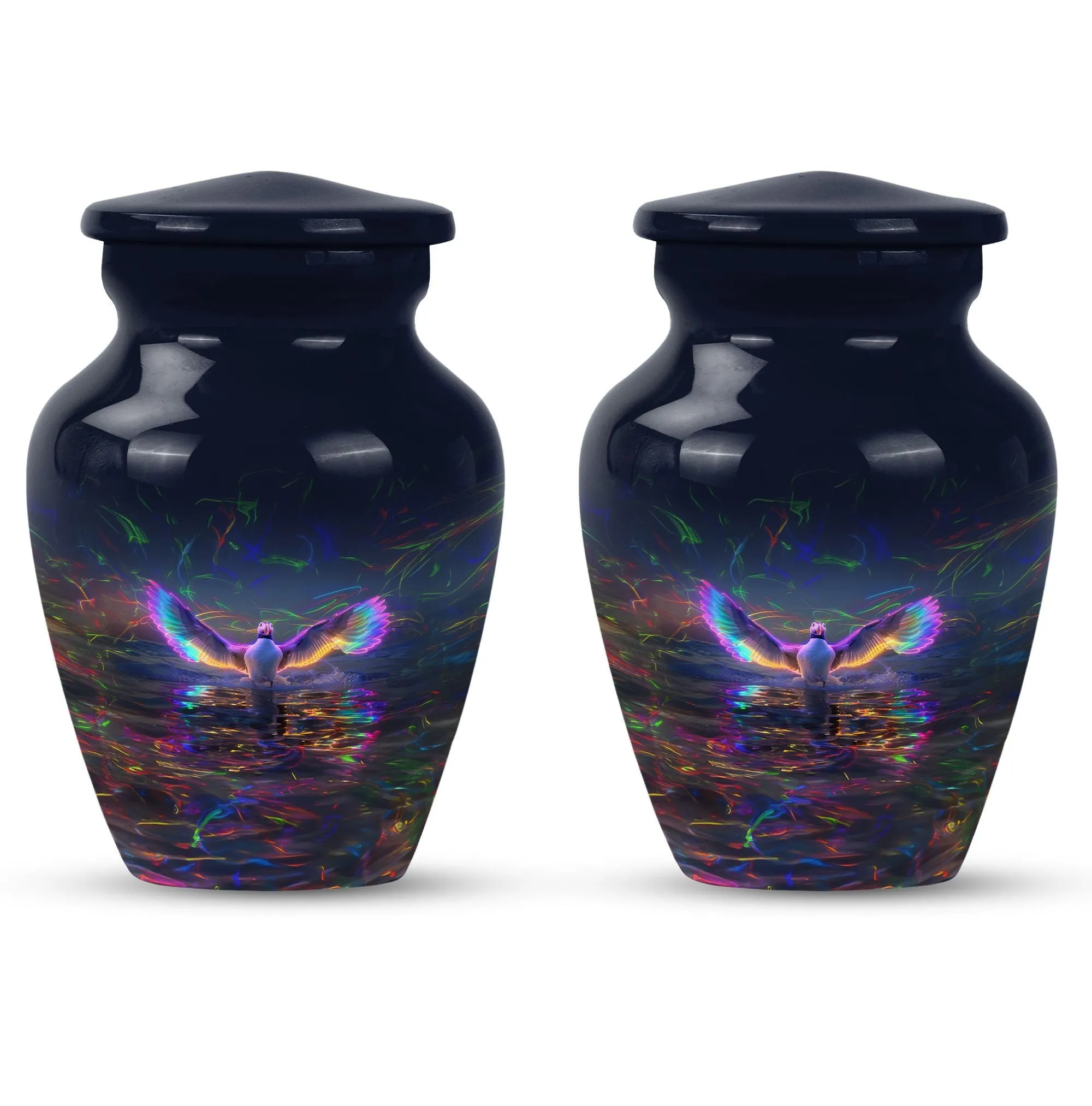 Puffin Bird Memorial Sanctuary - Urn for Lasting Ashes Tribute