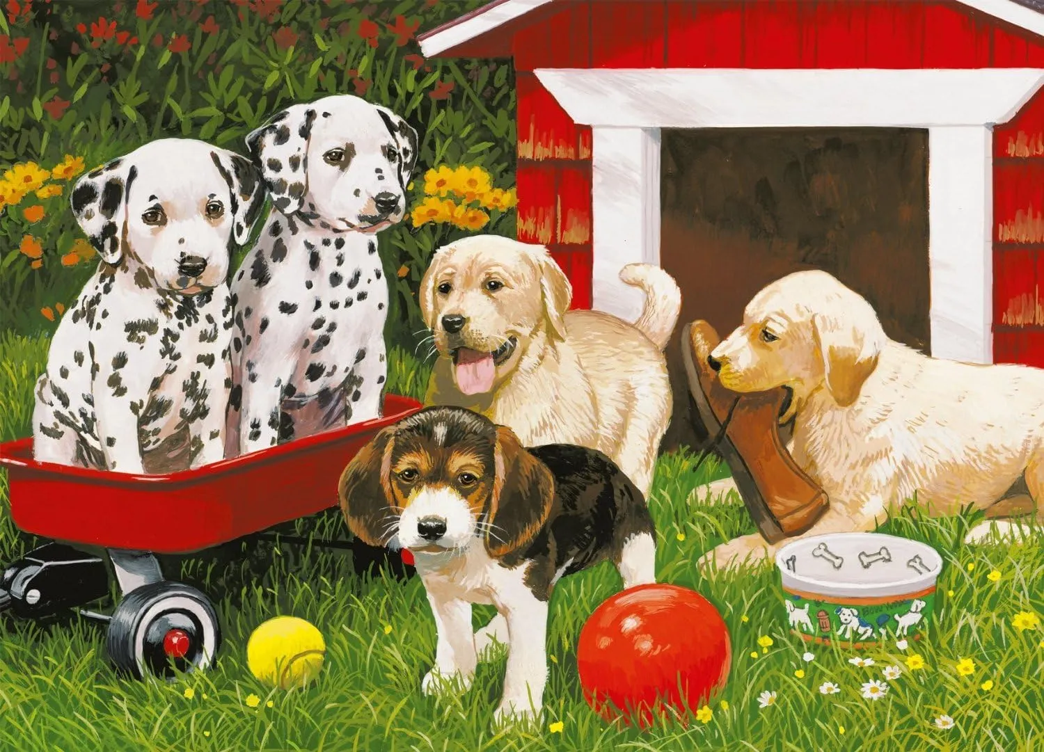 Puppy Party 60pc Puzzle
