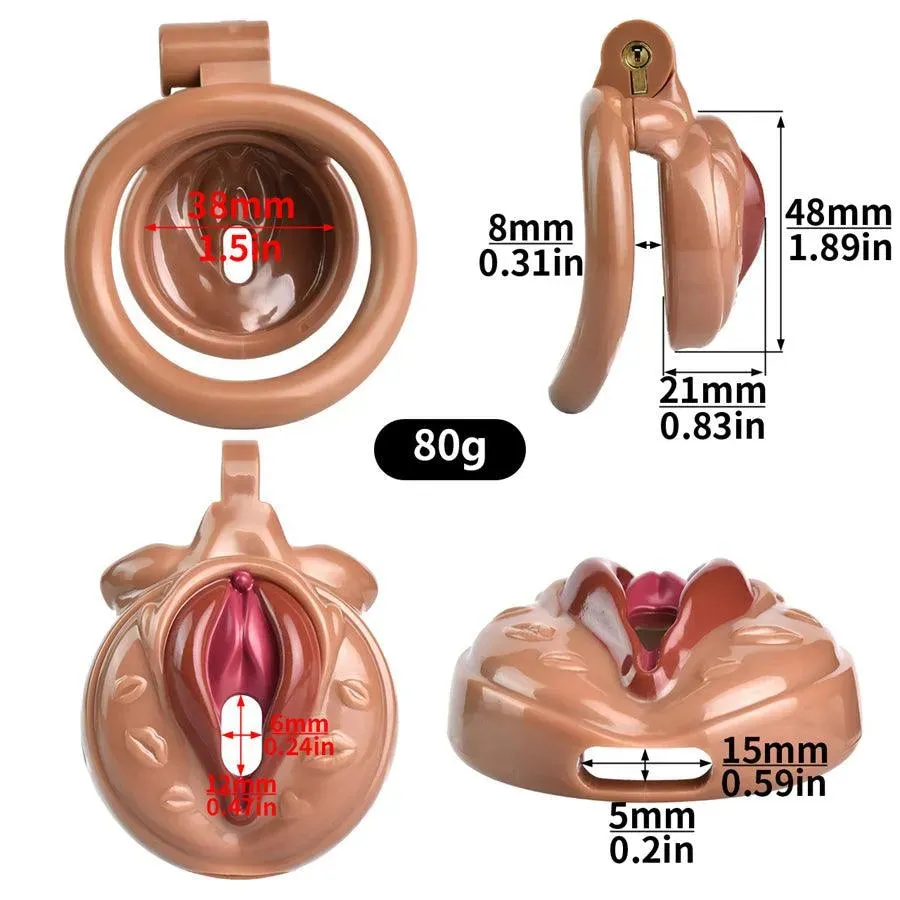 Resin Sissy Chastity Cage