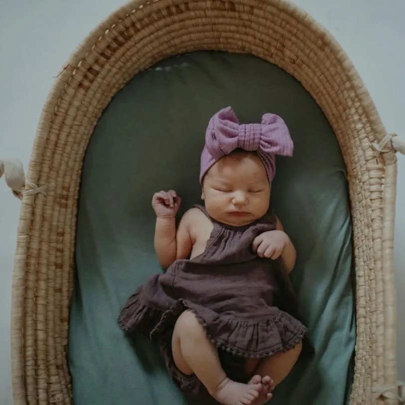 Ribbed Vintage Purple Headwrap