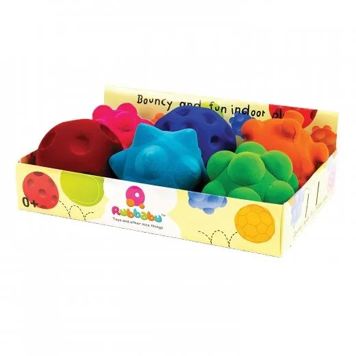 Rubbabu&reg; Sensory Ball Assortment, Tray, - 6 PC