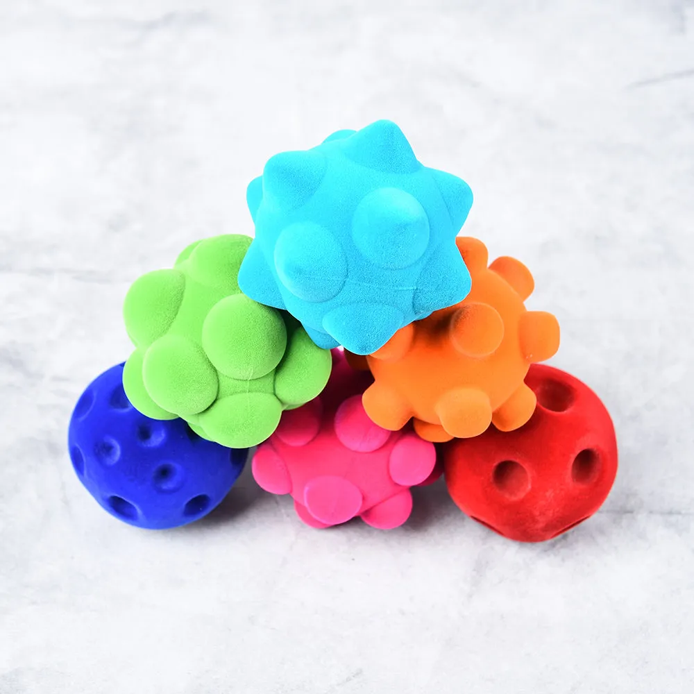 Rubbabu&reg; Sensory Ball Assortment, Tray, - 6 PC