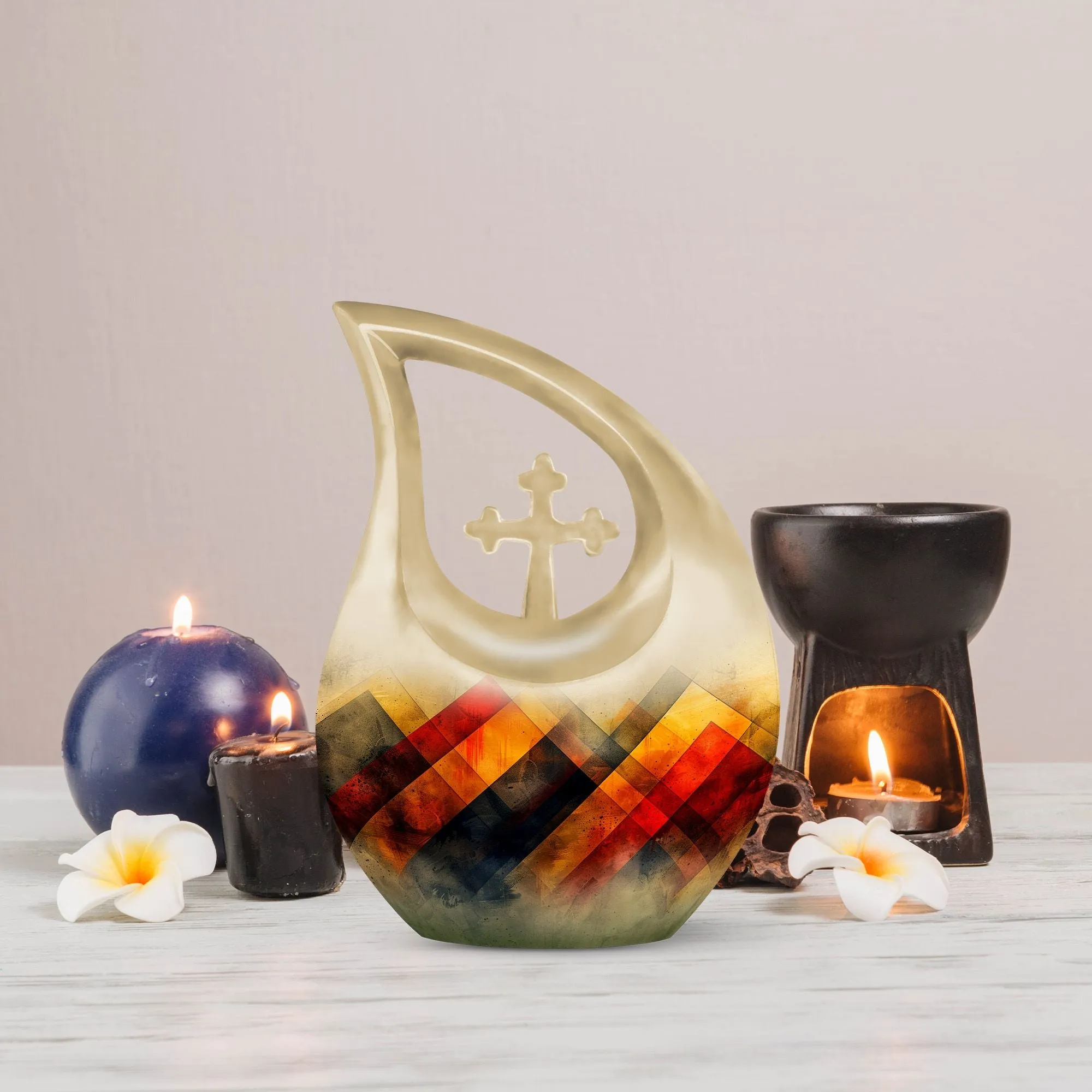 Rustic Diamond Tribute: Custom Made Memorial Urn