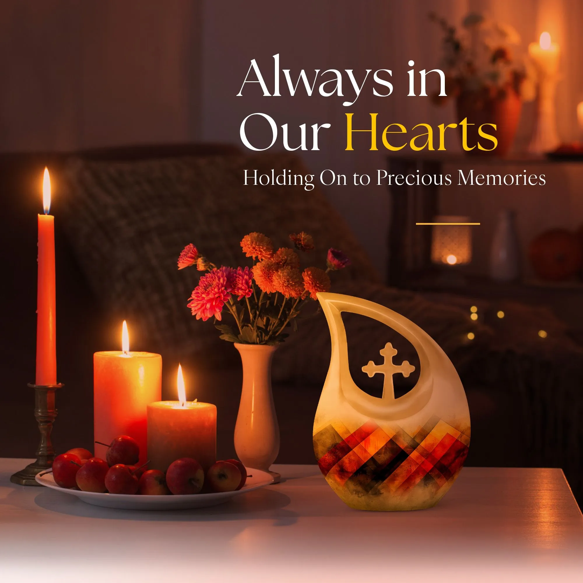Rustic Diamond Tribute: Custom Made Memorial Urn