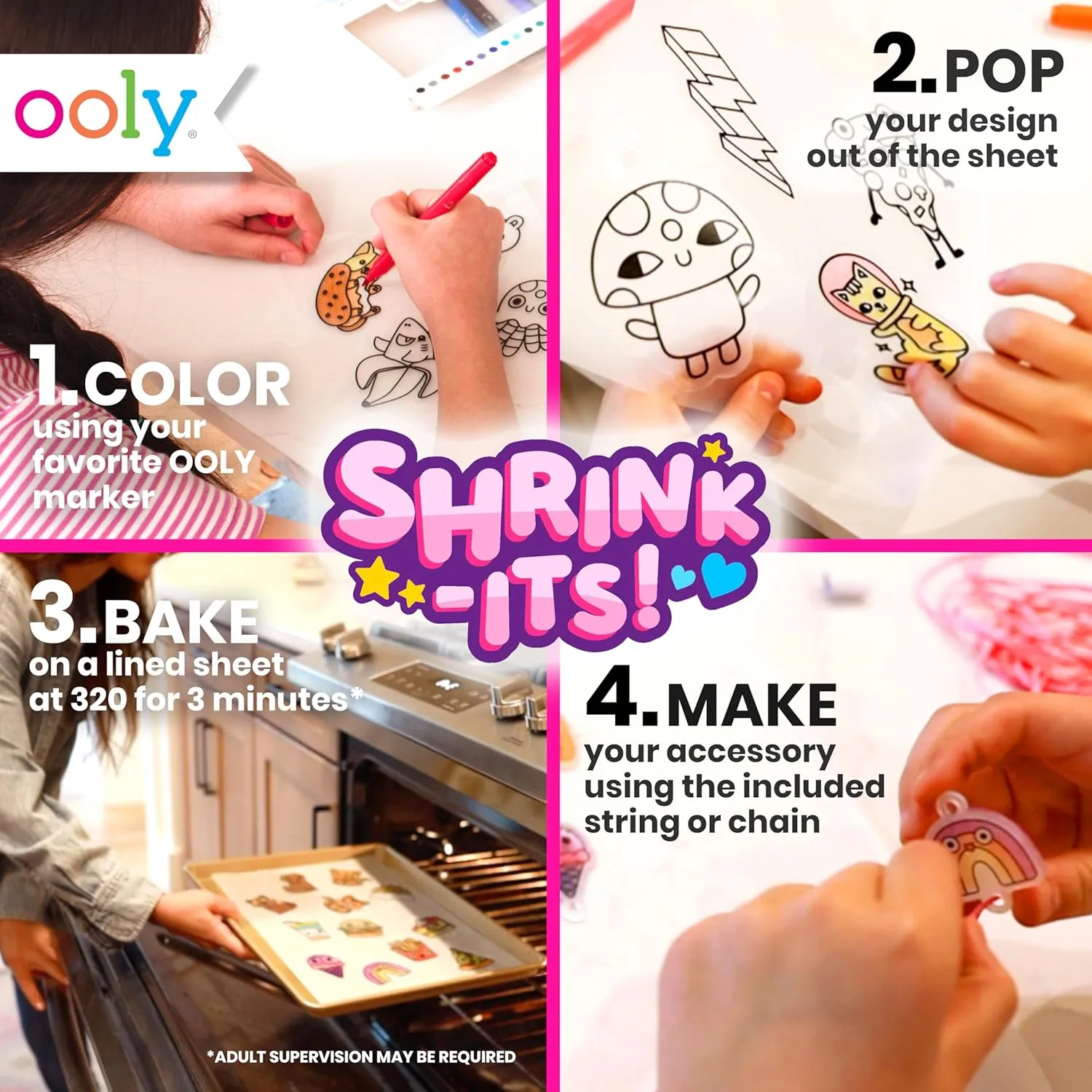 Shrink-Its! DIY Shrink Art Kit