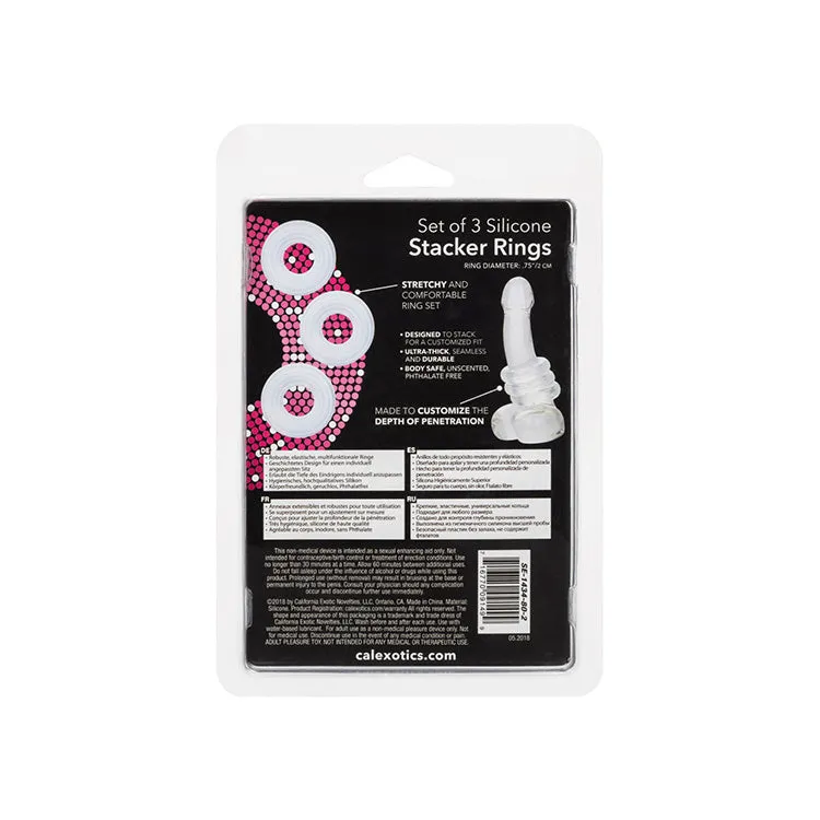 Silicone Stacker Rings - 3 Pack