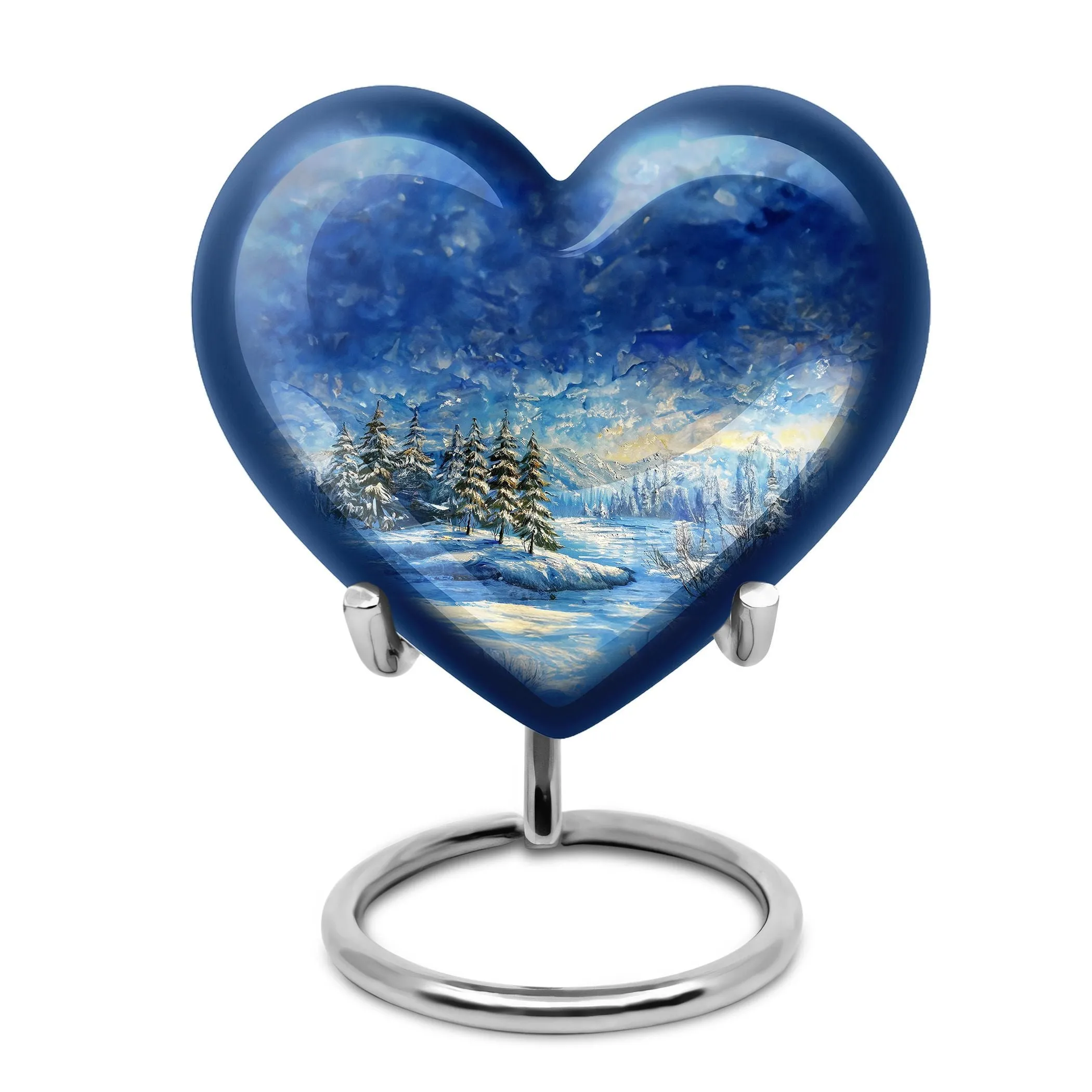 Snowflakes Urn- A Tranquil Homage Eternity Vessel for Loved Ones