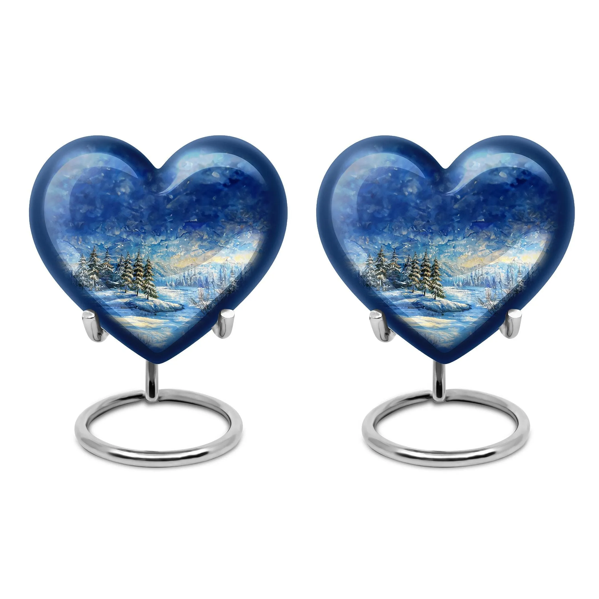 Snowflakes Urn- A Tranquil Homage Eternity Vessel for Loved Ones