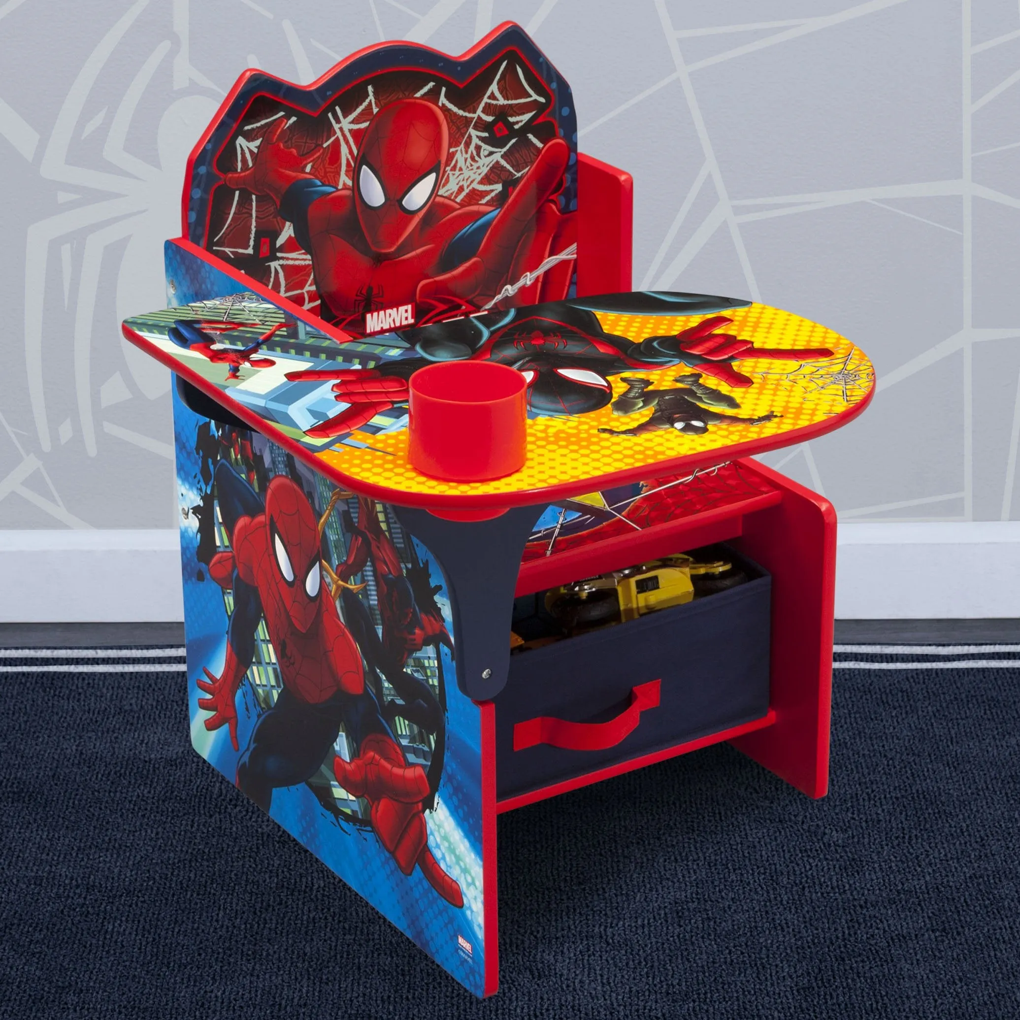 Spider-Man Chair Desk with Storage Bin