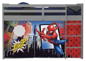 Spider-Man Loft Bed Tent - Curtain Set for Twin Loft Bed