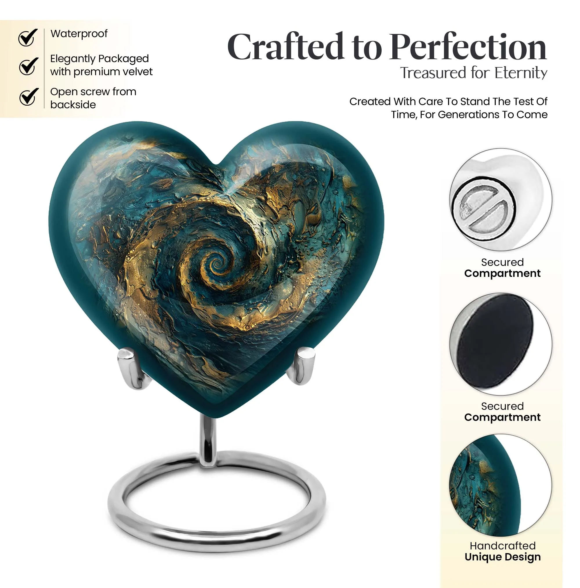 Spiral Urn for Women - Cremation Must-Have for Lasting Memory