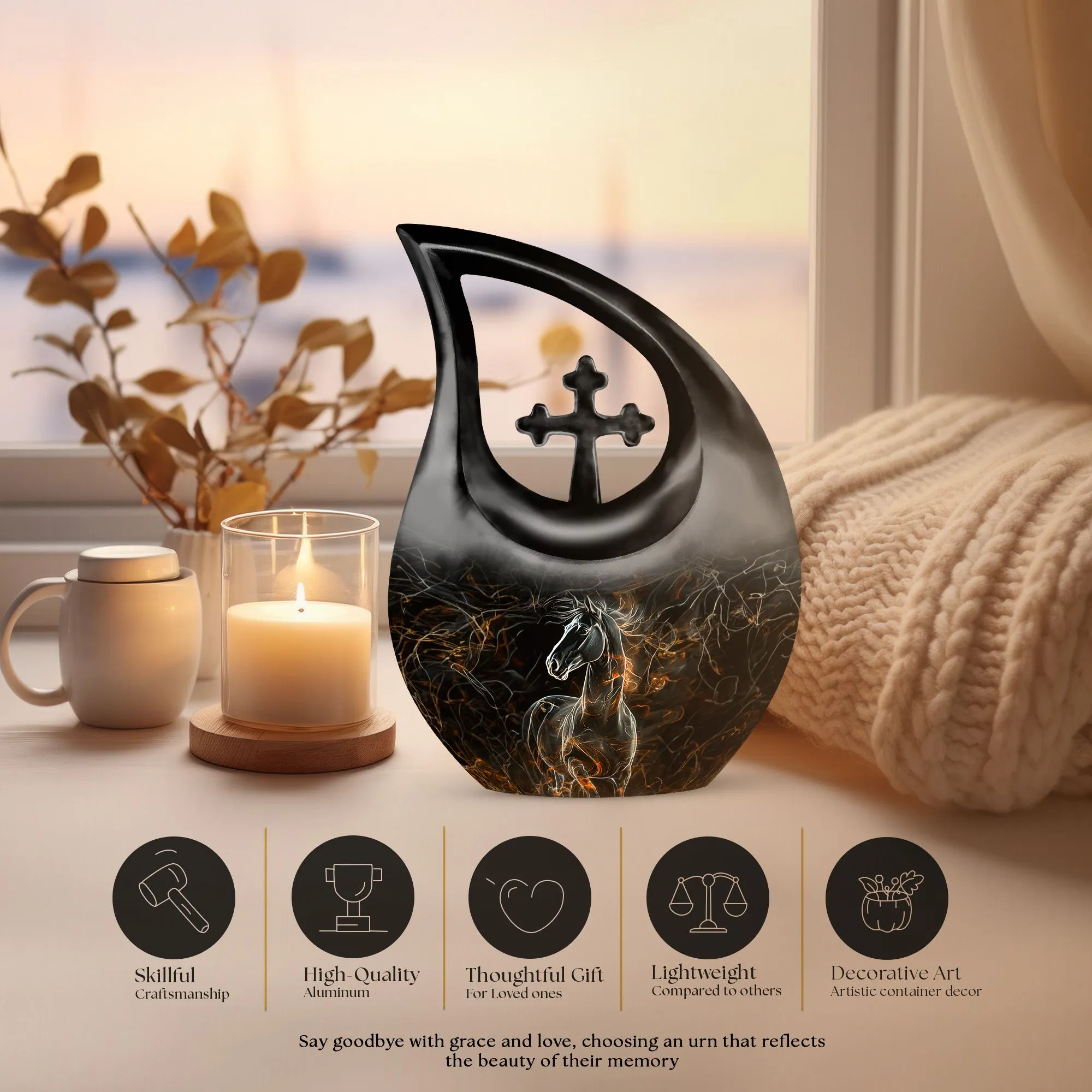 Steed Personalized Horse Urn – An Resting Place for Adult Ashes