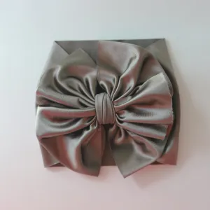 Taupe Satin Headwrap
