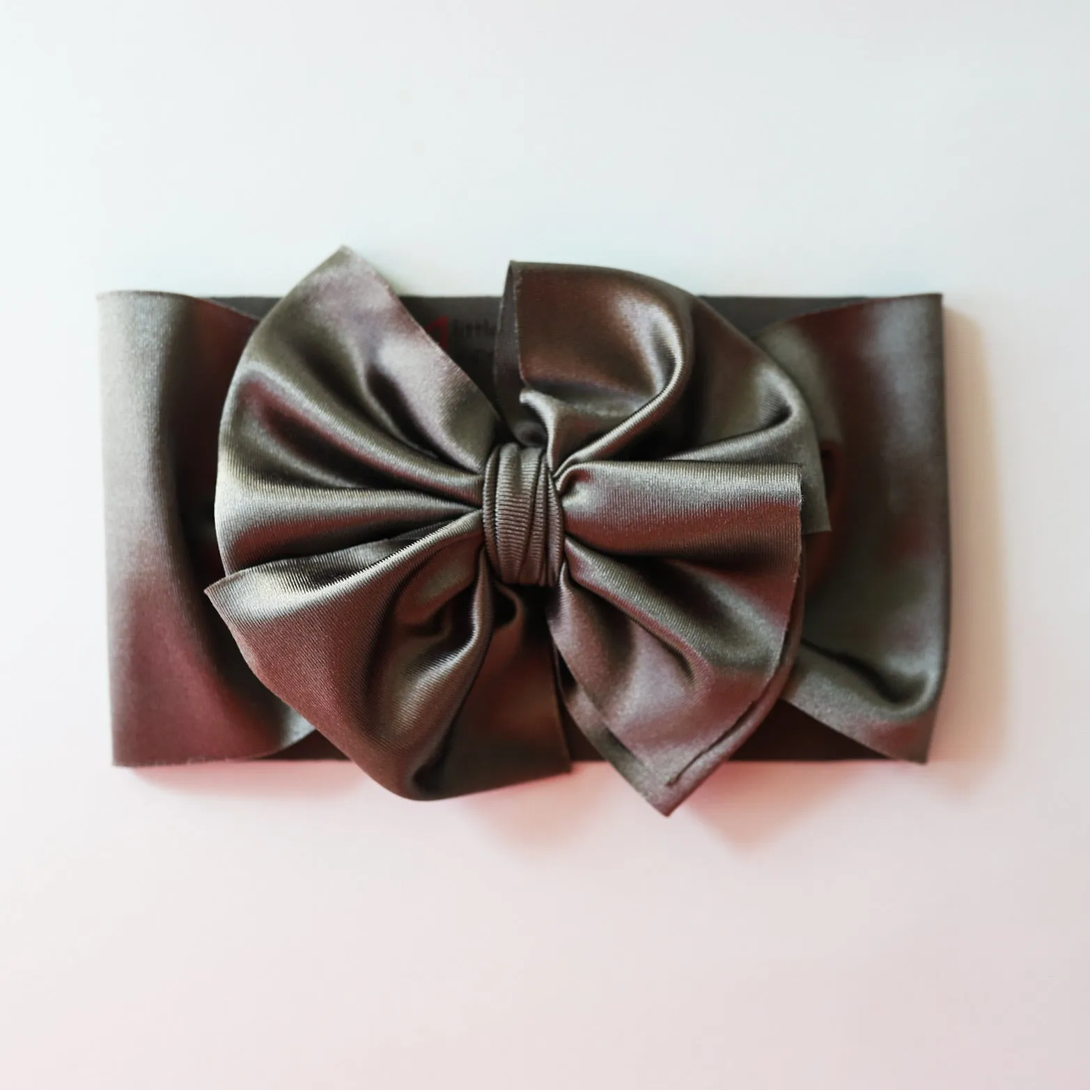 Taupe Satin Headwrap