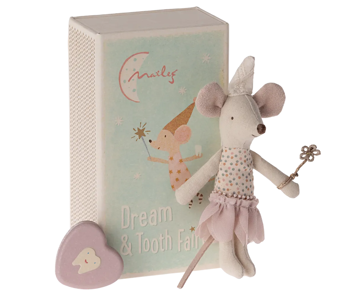Tooth Fairy Mouse, Little Sister In Matchbox
