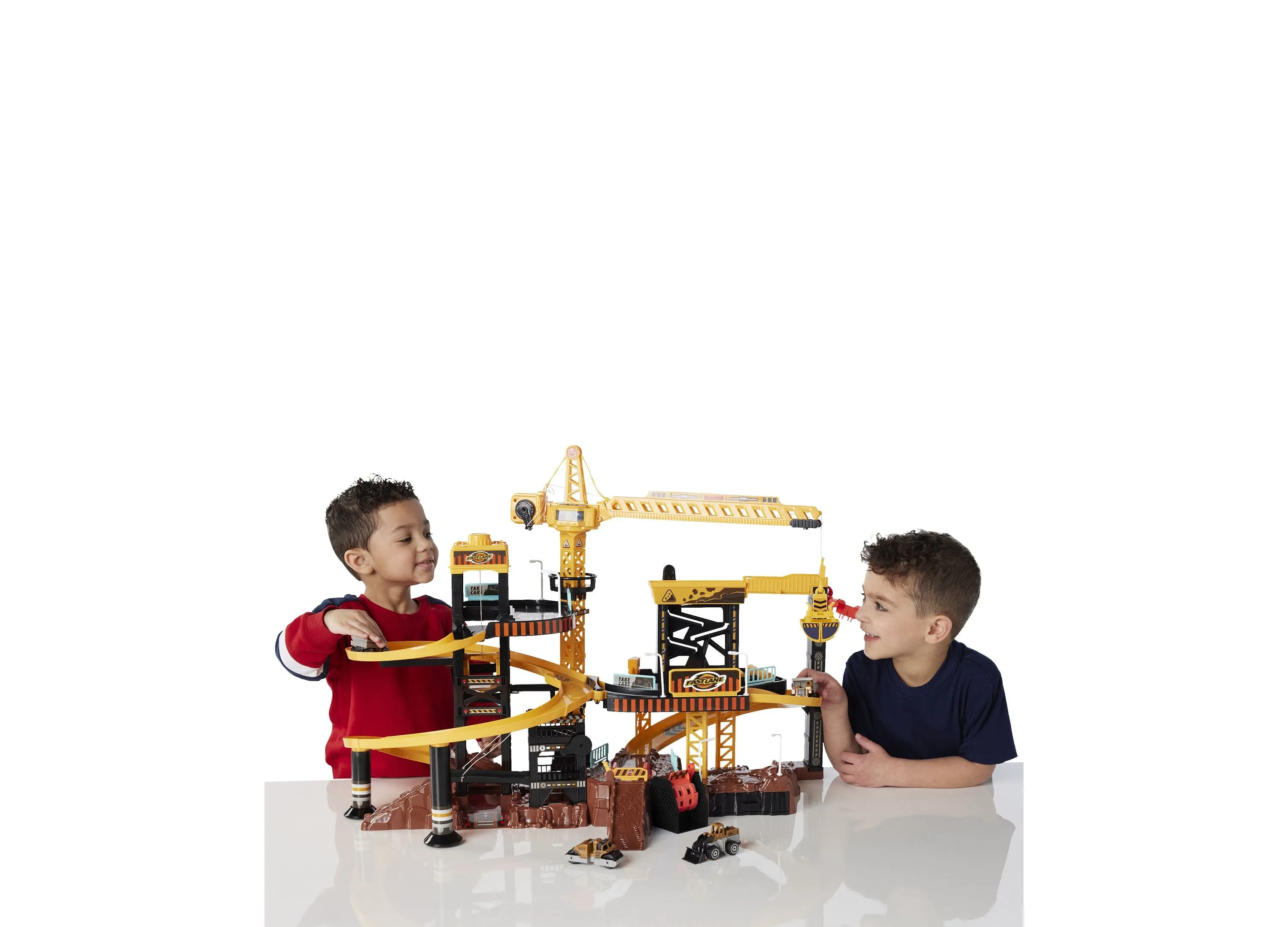 Toys R Us Fast Lane 110-Piece Lights & Sounds Construction Playset