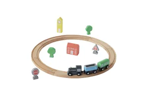 Toys R Us Imaginarium 18-Piece Wooden Train Set for Creative Play