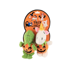 Trick or Treat Dino/Unicorn 2 Pack Halloween Dog Toy