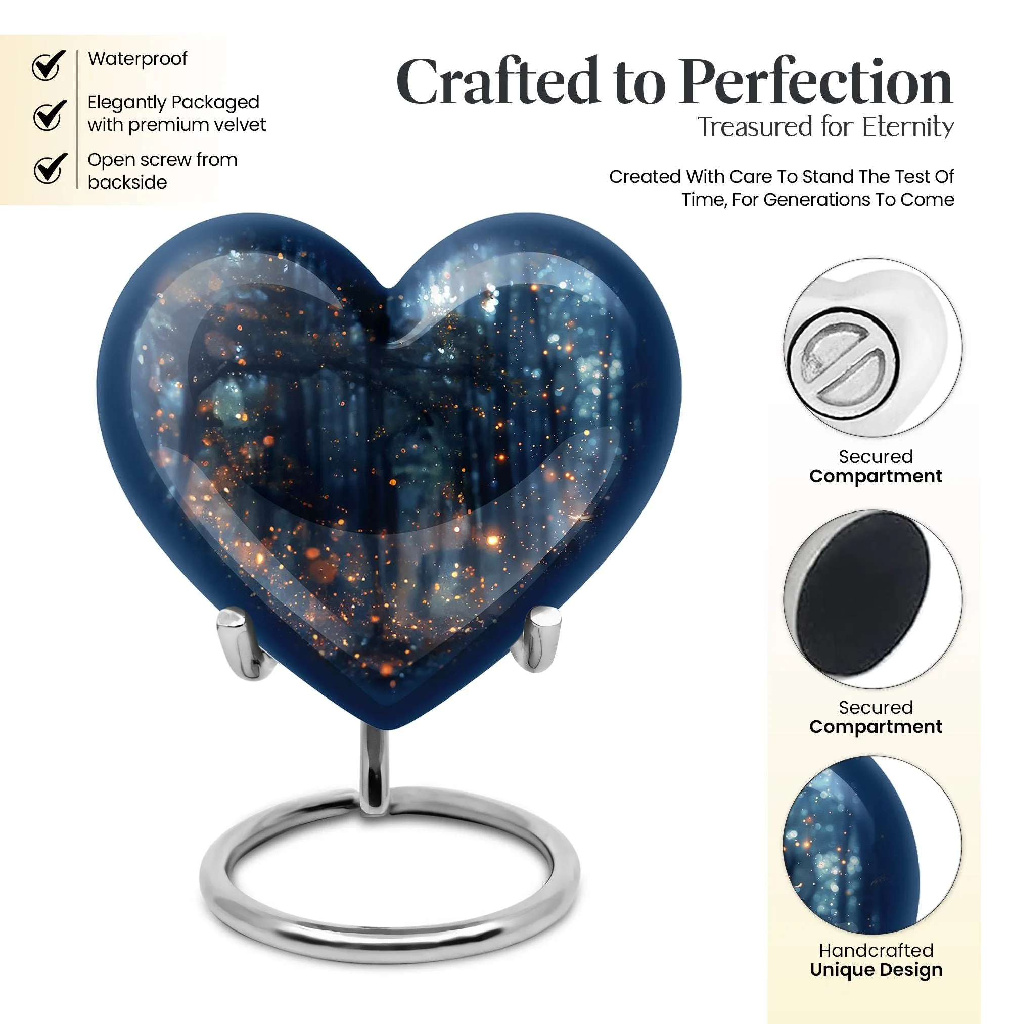 Twilight Forest Serenity - Aesthetic and Stately Memorial Urn